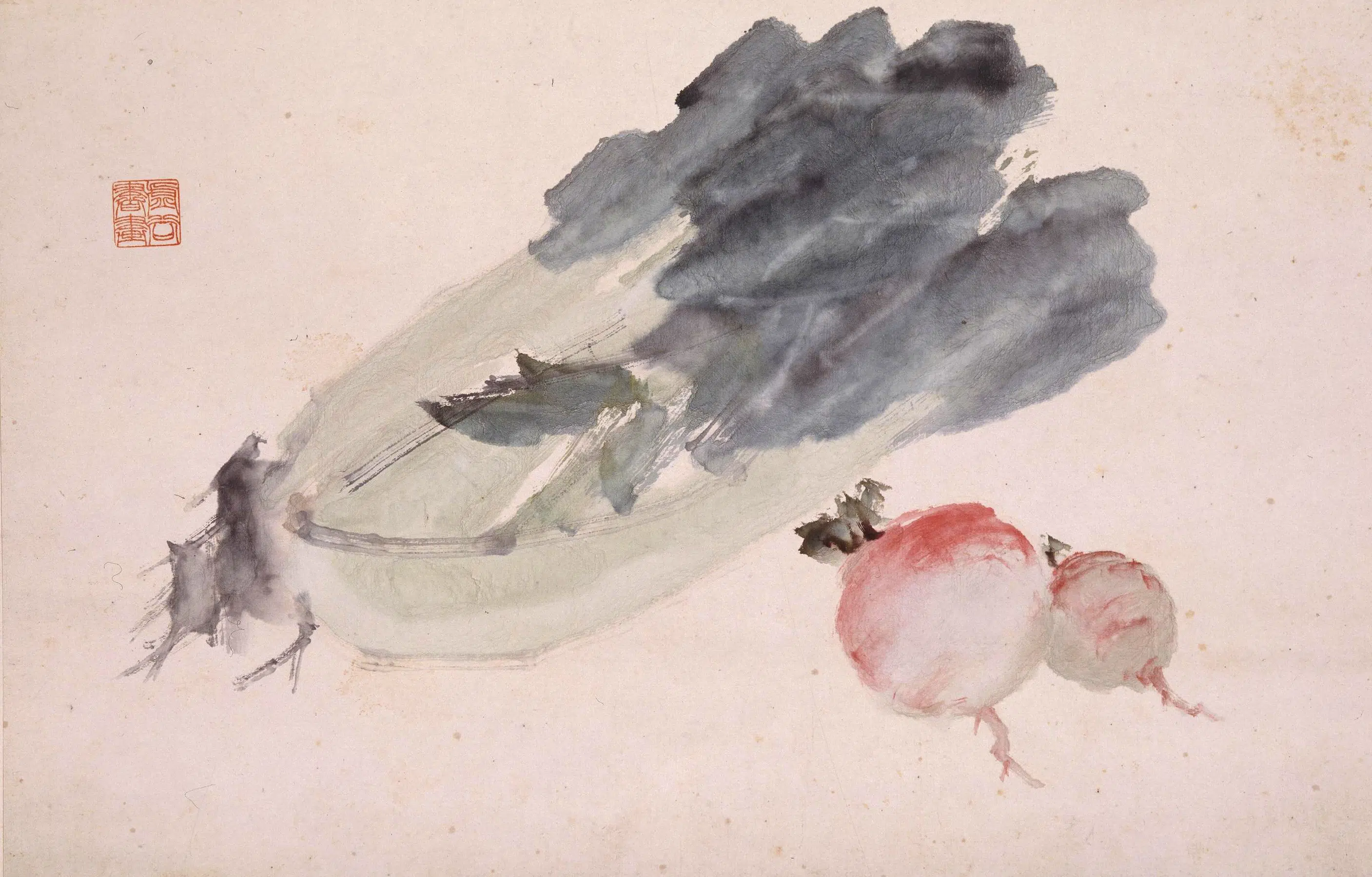 清代【虚谷】《花果册》 第5张