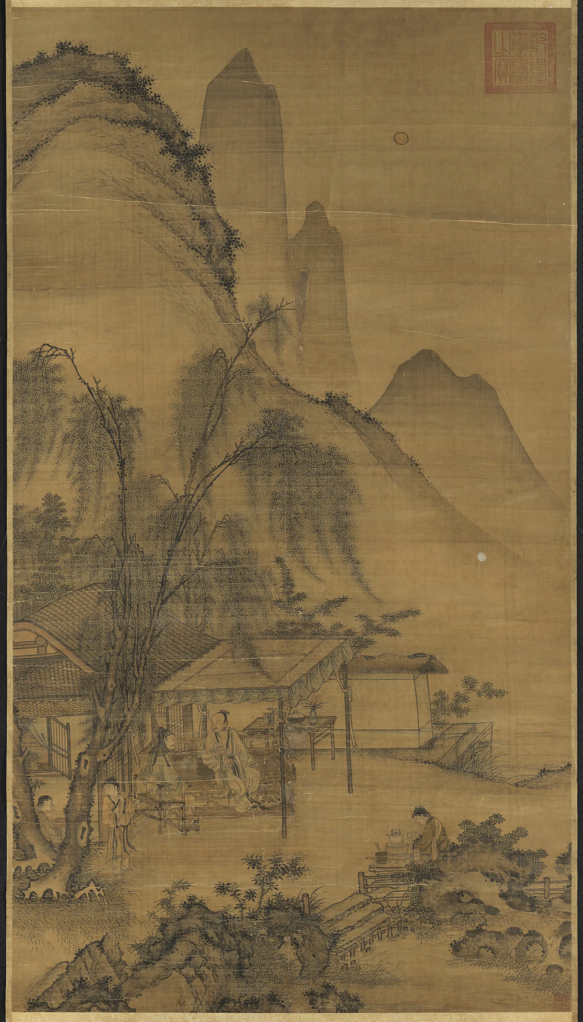 明朝【郭纯】《人物图轴》