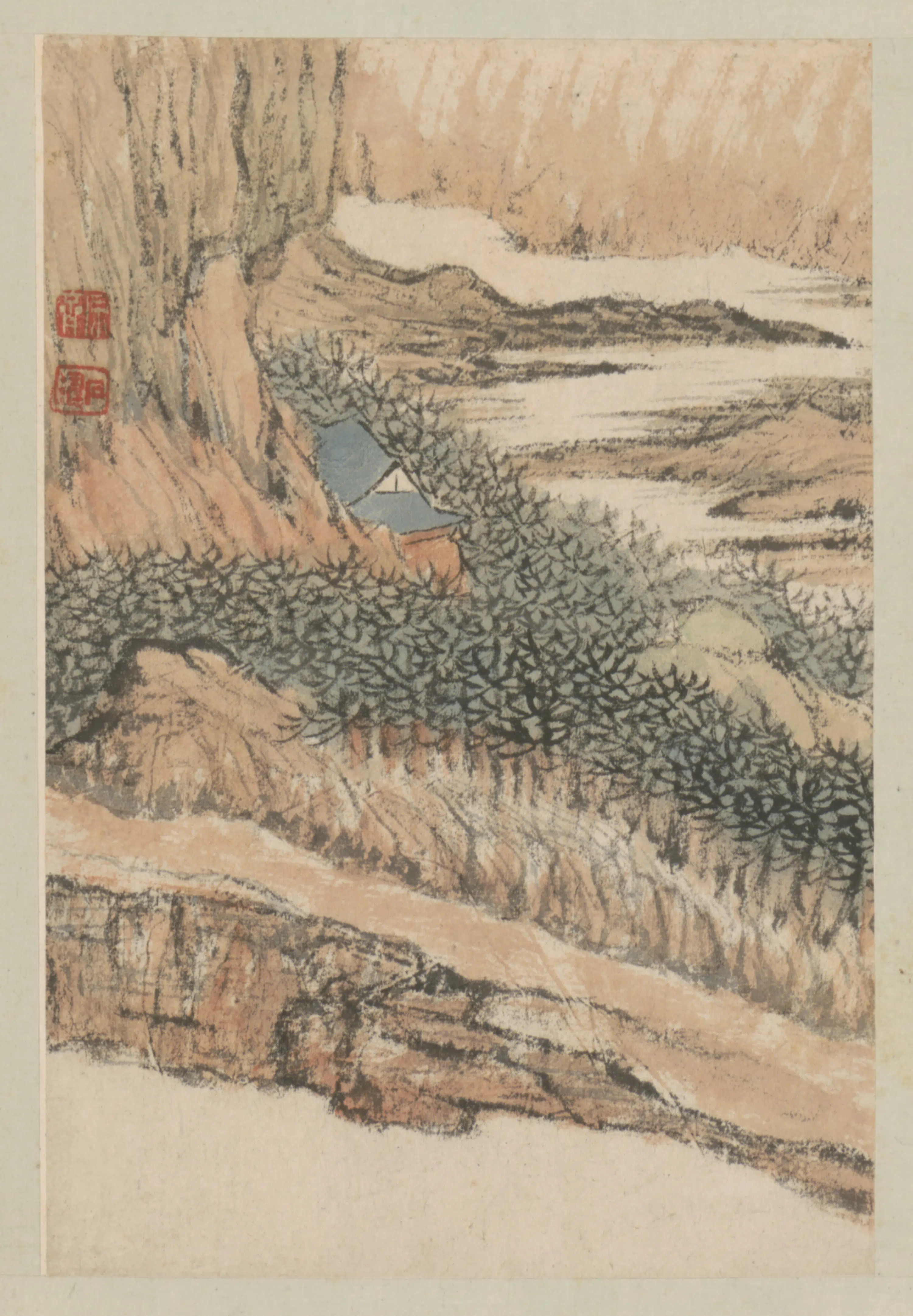 清代【石涛】《山水图册-1（10开）》 第8张