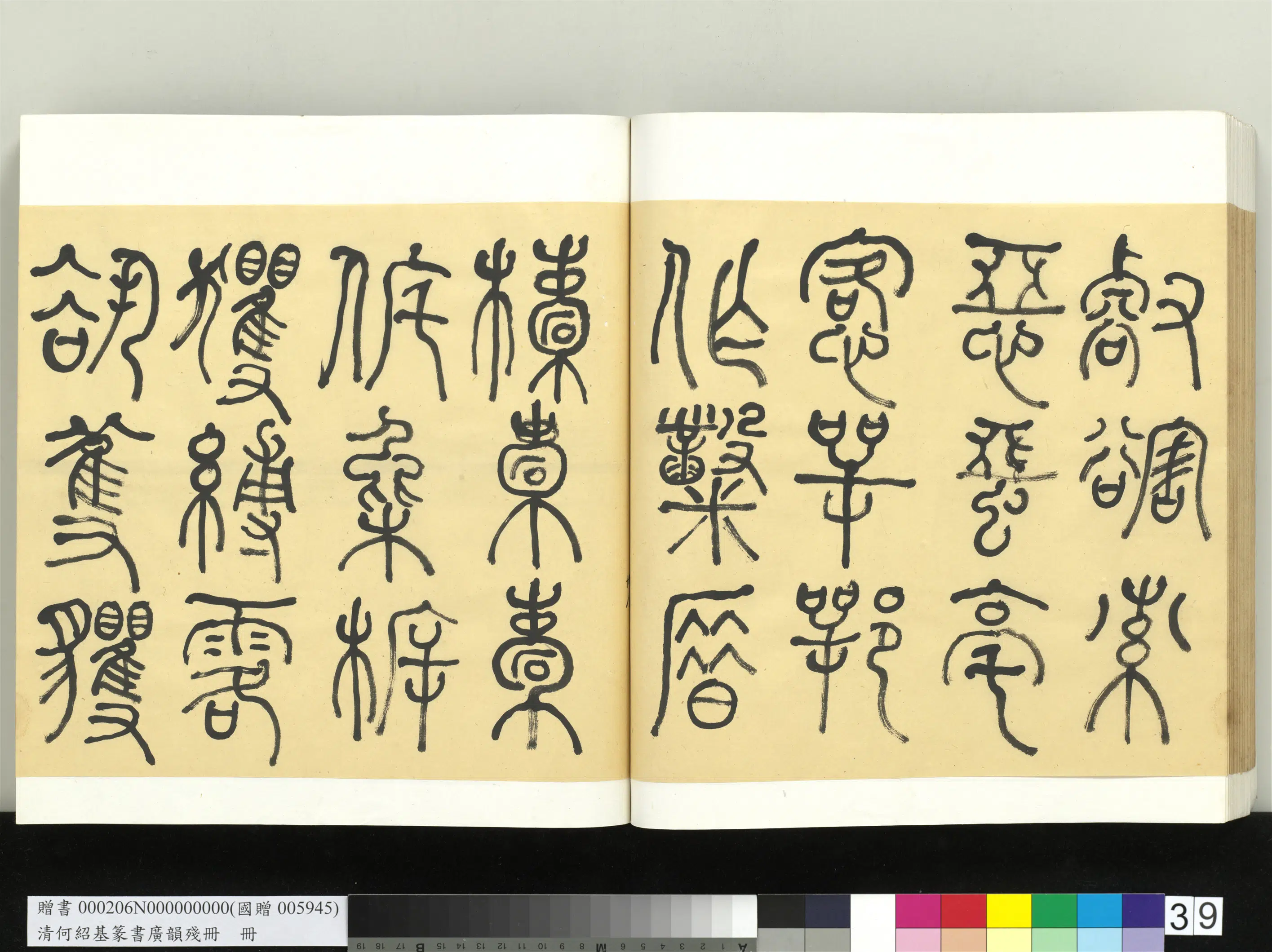 清代【何绍基】《篆书广韵册》 第39张