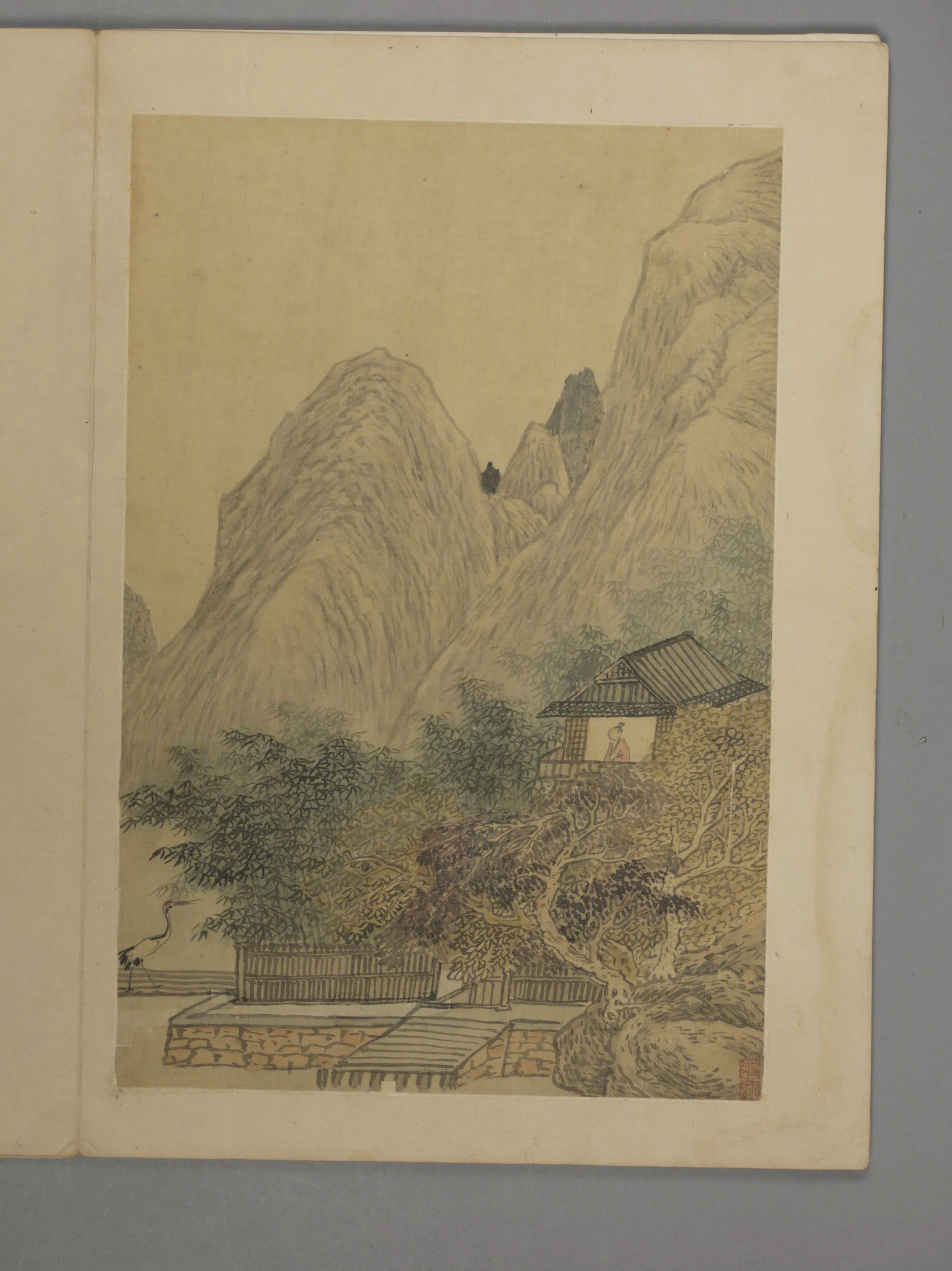 明朝【邵弥】《山水花卉册(6开)》 第3张 明朝【邵弥】《山水花卉册(6开)》 第3张