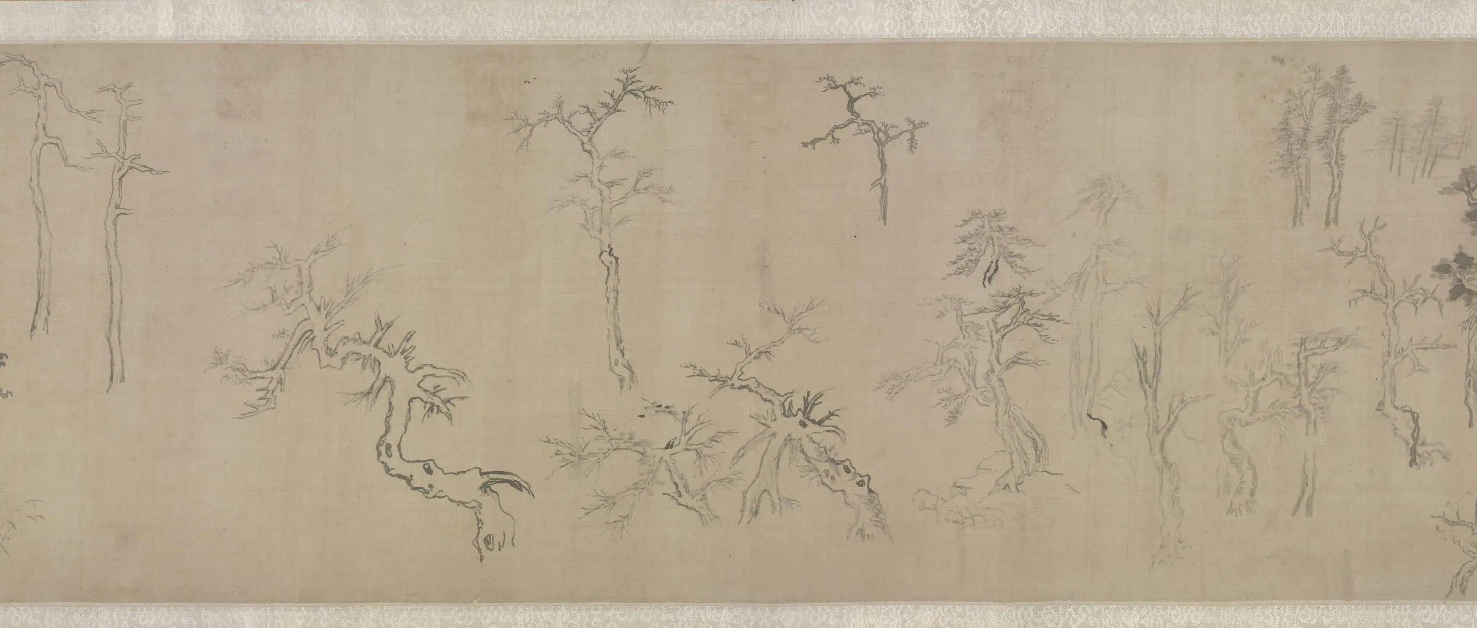 明朝【董其昌】《集古树石画稿卷》 第6张