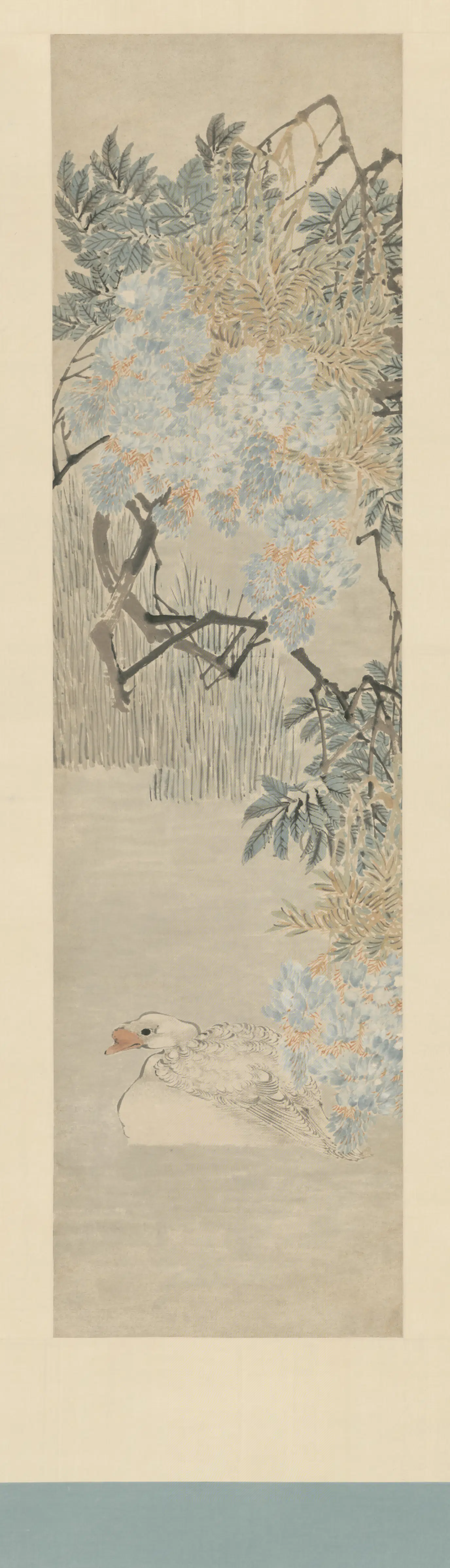 清代【任薰】《花鸟屏（4开）》 第3张
