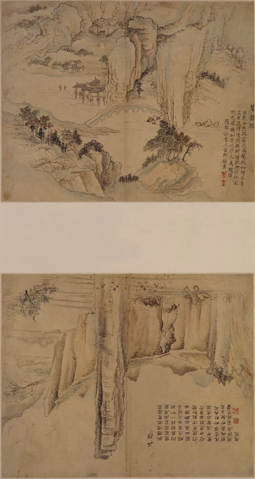 清代【邹一桂】《楚黔写生山水图册》