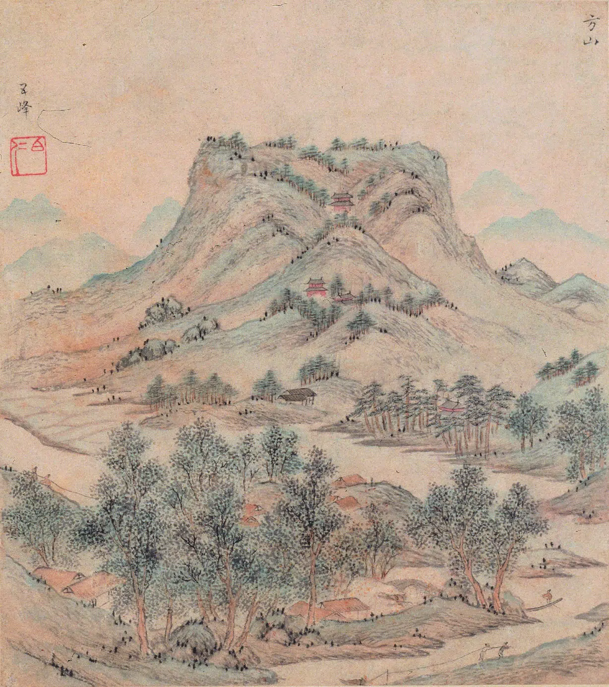 明朝【文伯仁】《金陵山水册》 第12张 明朝【文伯仁】《金陵山水册》 第12张