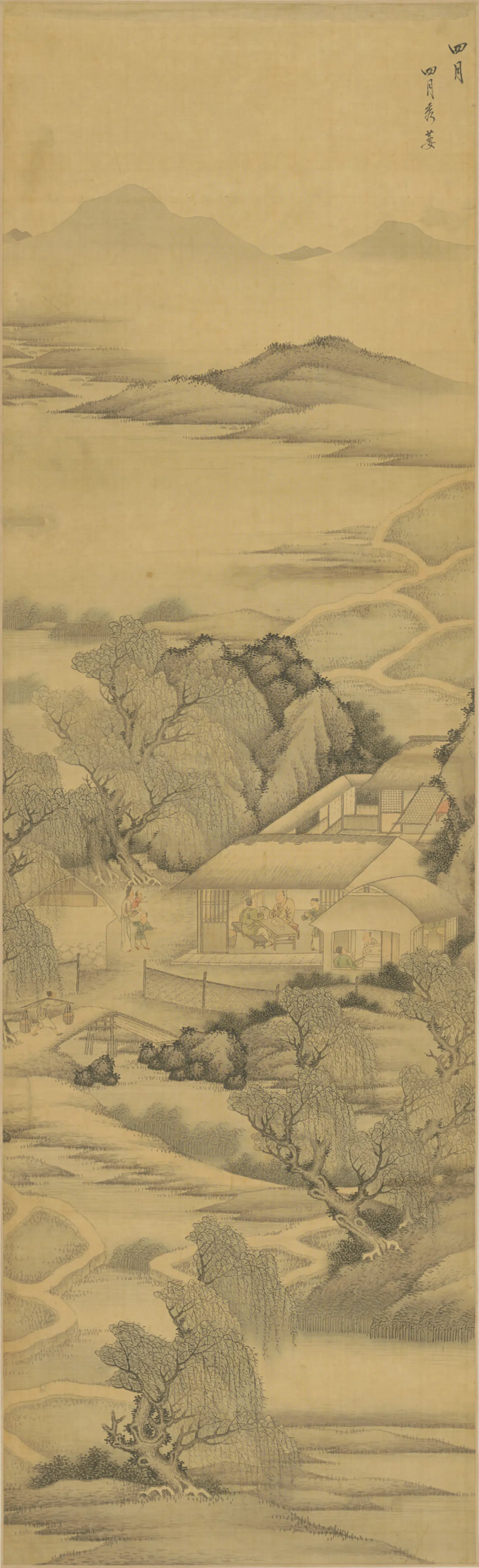 清代【王槩(概)】《豳风图屏(12开)》 第7张 清代【王槩(概)】《豳风图屏(12开)》 第7张
