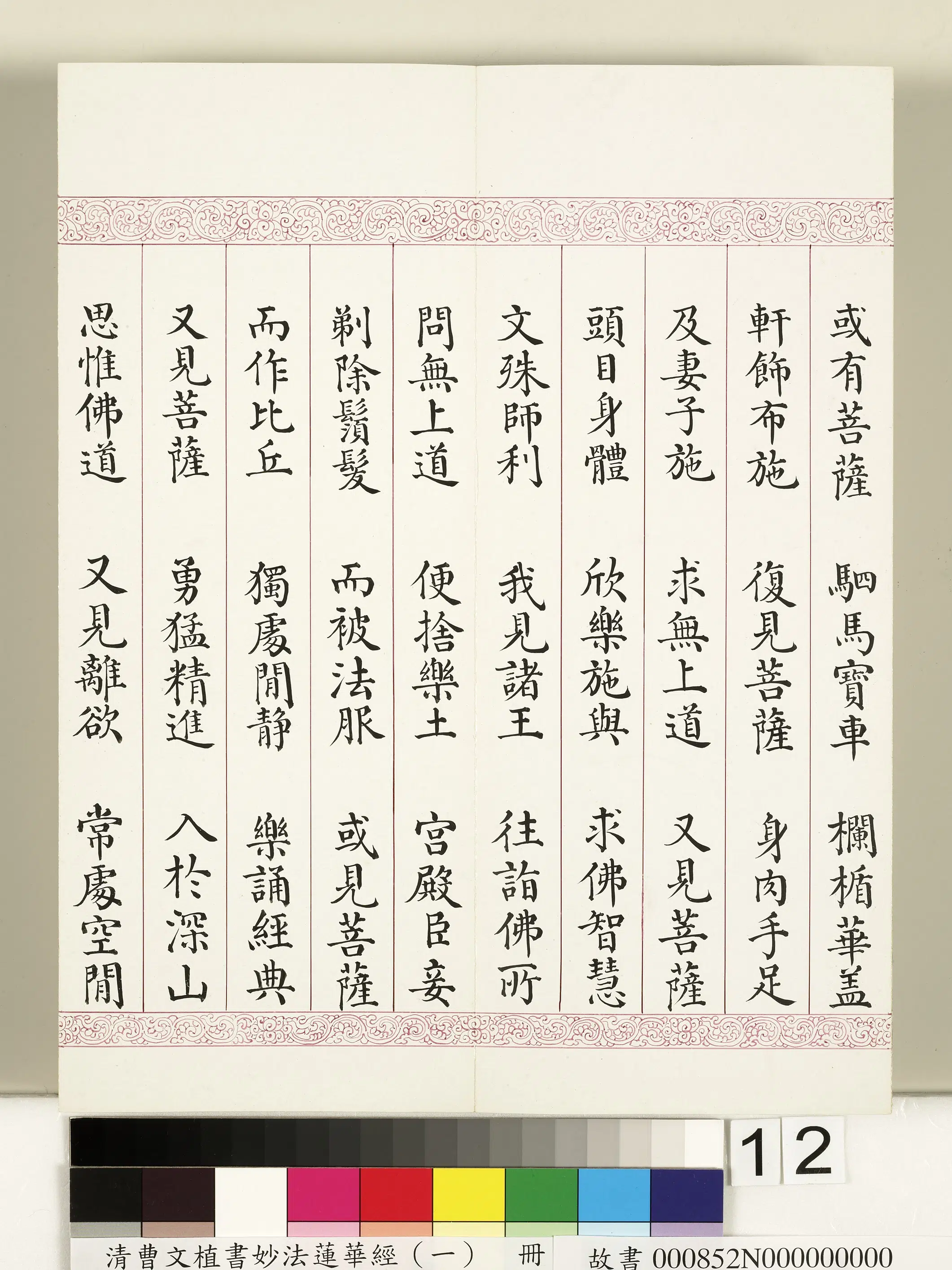 清代【曹文埴】《妙法莲华经(一)册》 第4张 清代【曹文埴】《妙法莲华经(一)册》 第4张