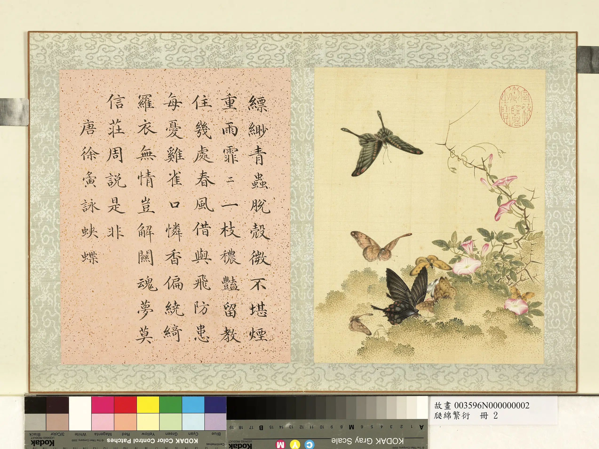 《瓞绵繁衍册-画唐徐夤咏蛱蝶》