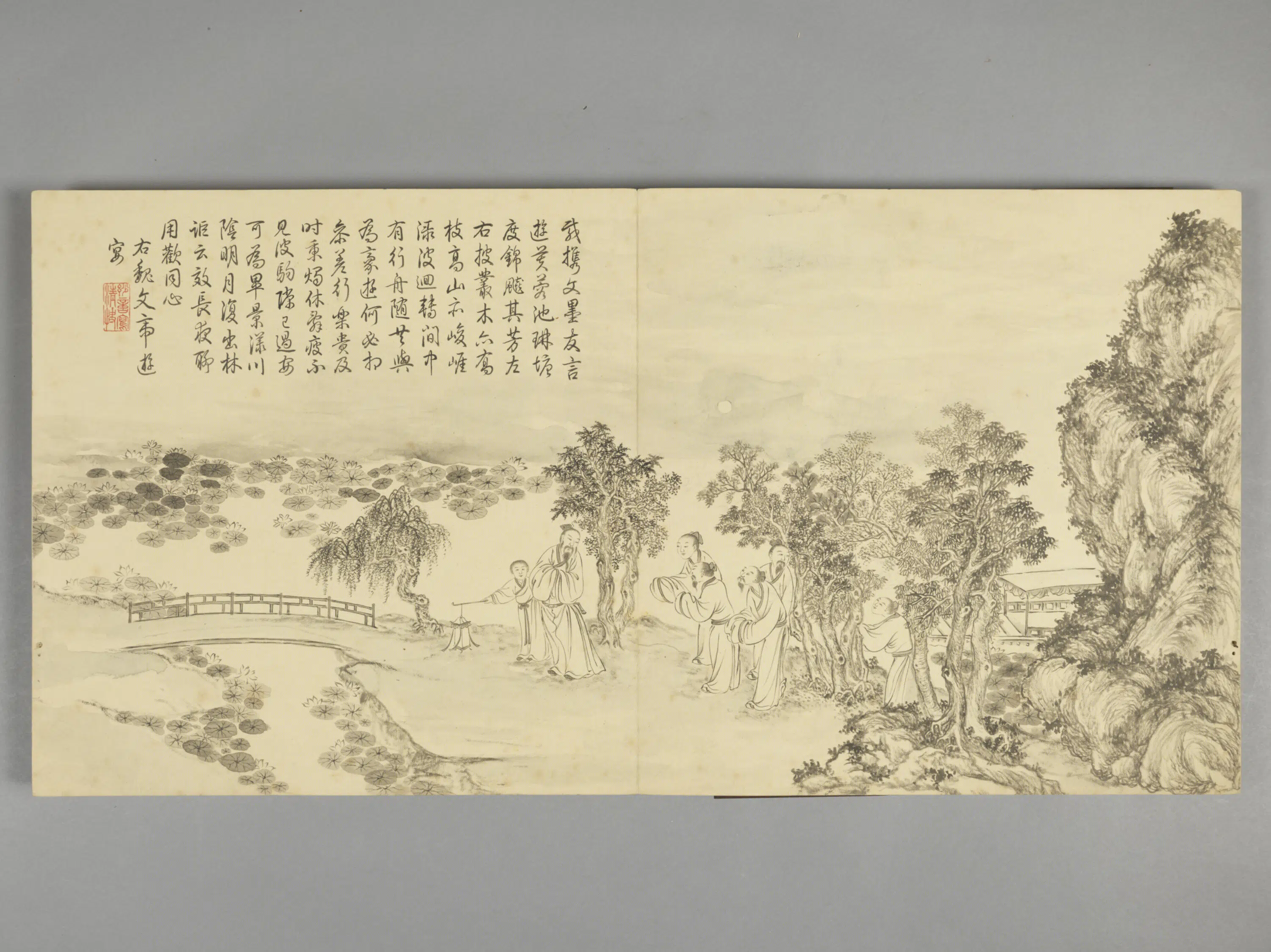 清代【爱新觉罗弘历-乾隆-清高宗】《董邦达画拟古诗意图册(30开)》 第23张 清代【爱新觉罗弘历-乾隆-清高宗】《董邦达画拟古诗意图册(30开)》 第23张