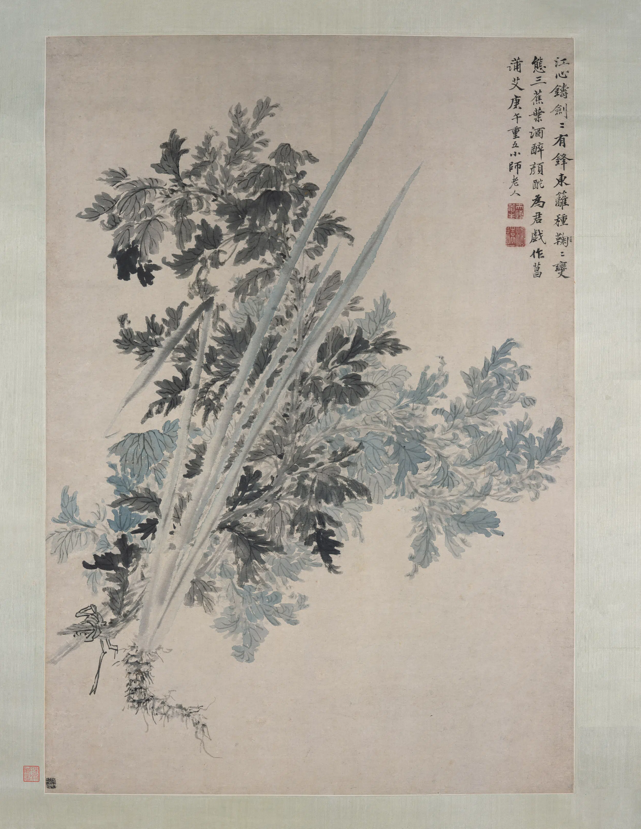 清代【方士庶】《天中佳景图轴》