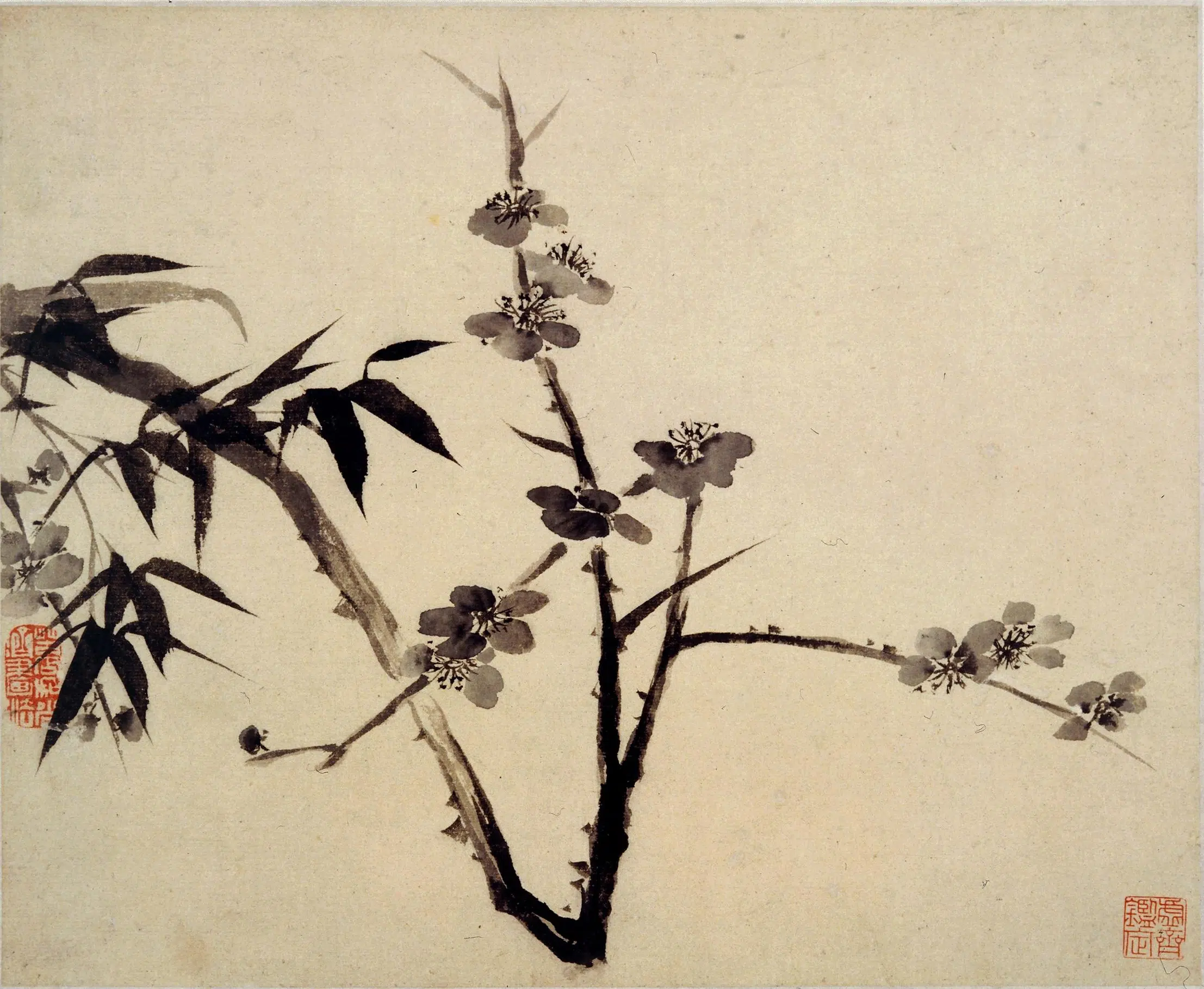 清代【石涛】《山水人物花卉册》 第4张