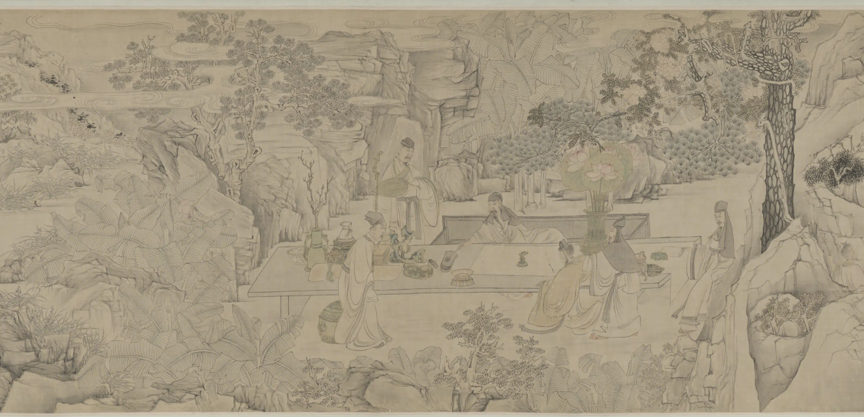 明朝【陈洪绶】《陈虞胤、严湛合作问道图卷》 第4张