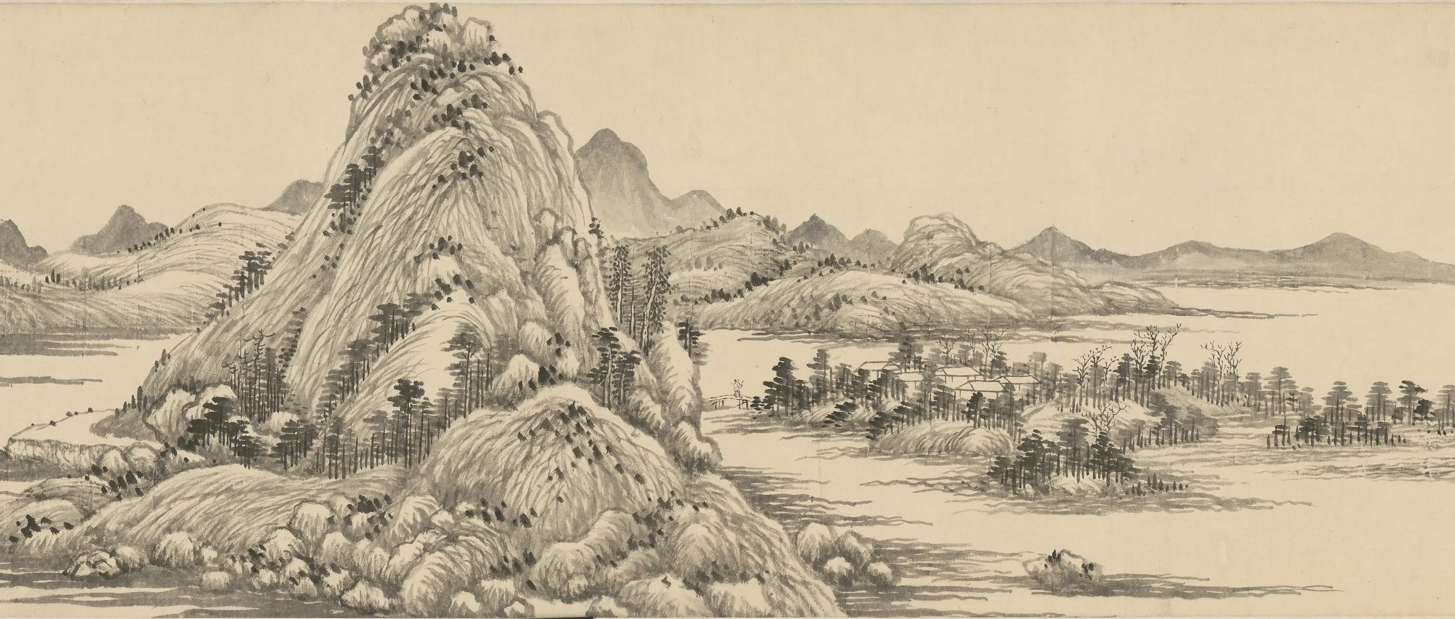 清代【王翚】《临黄公望富春山居图卷》 第11张 清代【王翚】《临黄公望富春山居图卷》 第11张