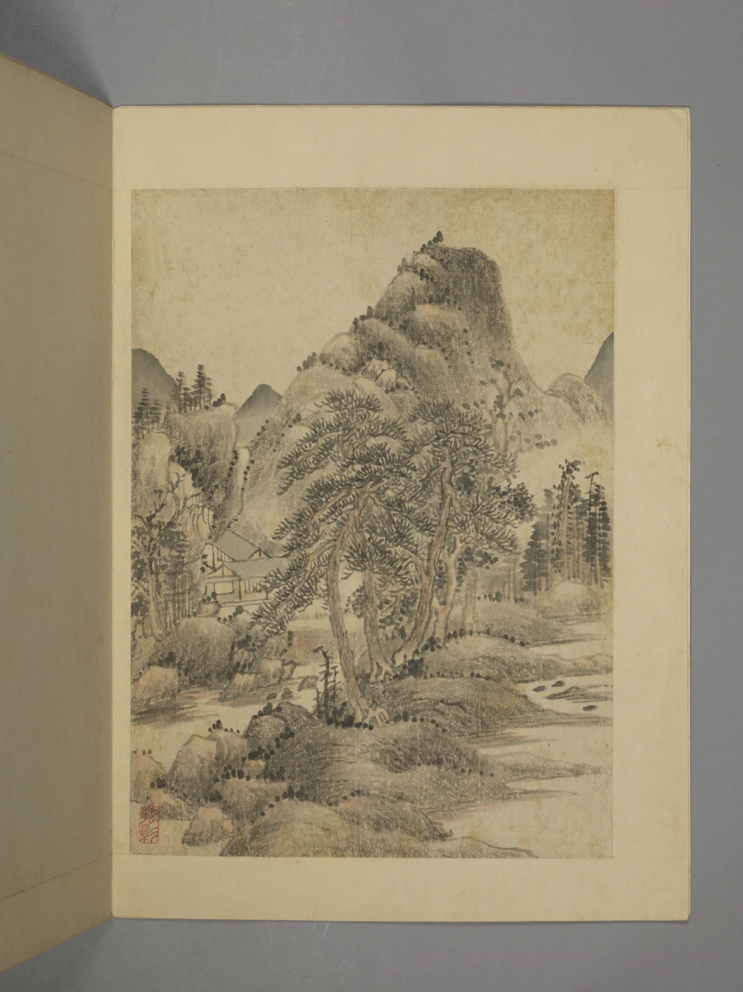 清代【赫奕】《仿元人山水册（8开）》 第2张