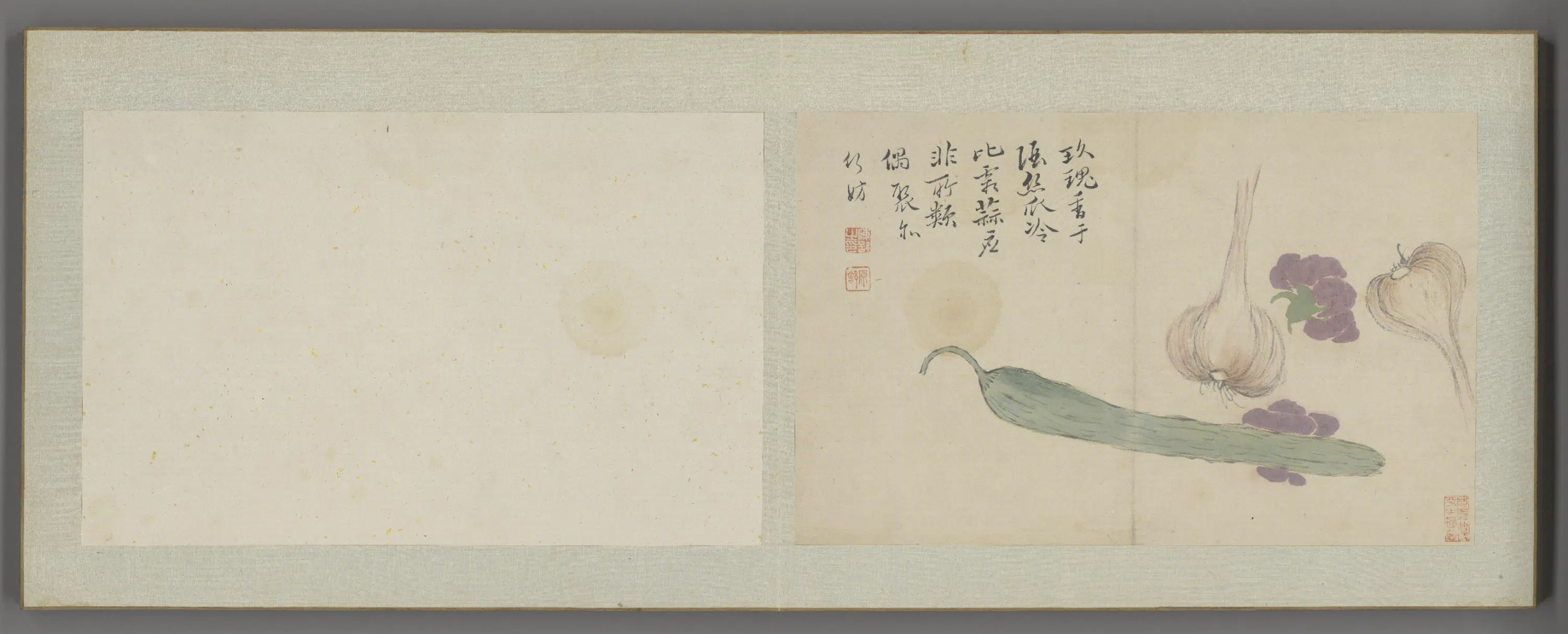 清代【陈舒】《花卉册（12开）》 第9张