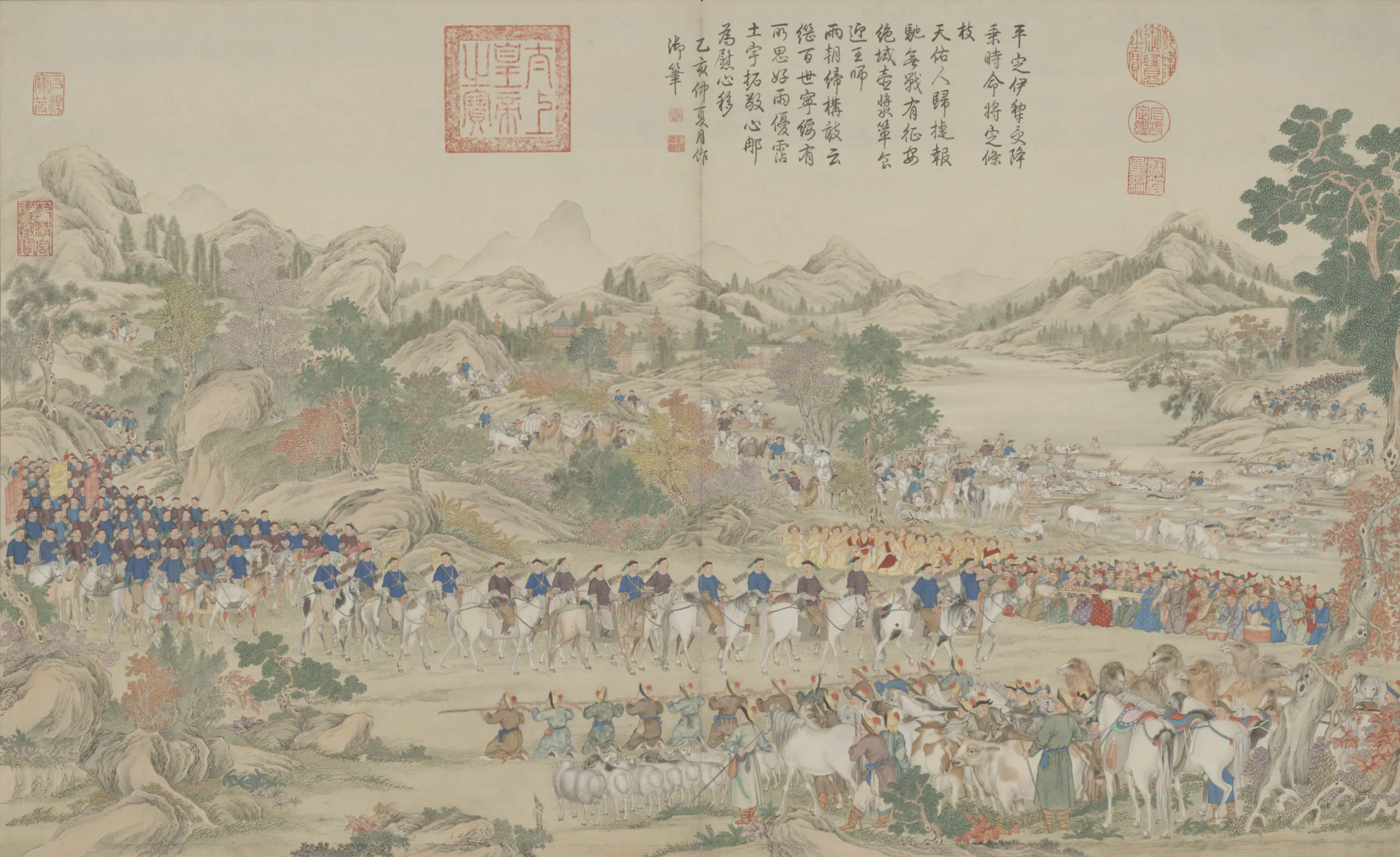 清代【清人】《画平定伊犁回部战图册-11》