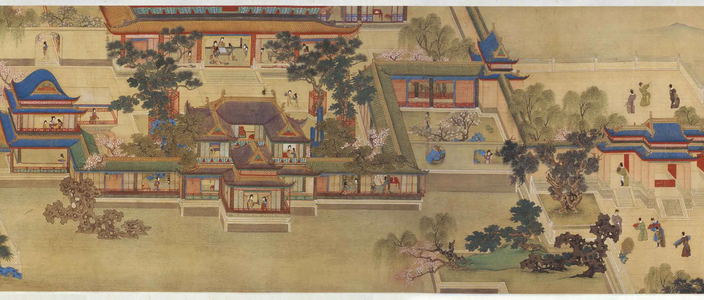 清代【吕焕成】《汉宫春晓图卷》 第11张