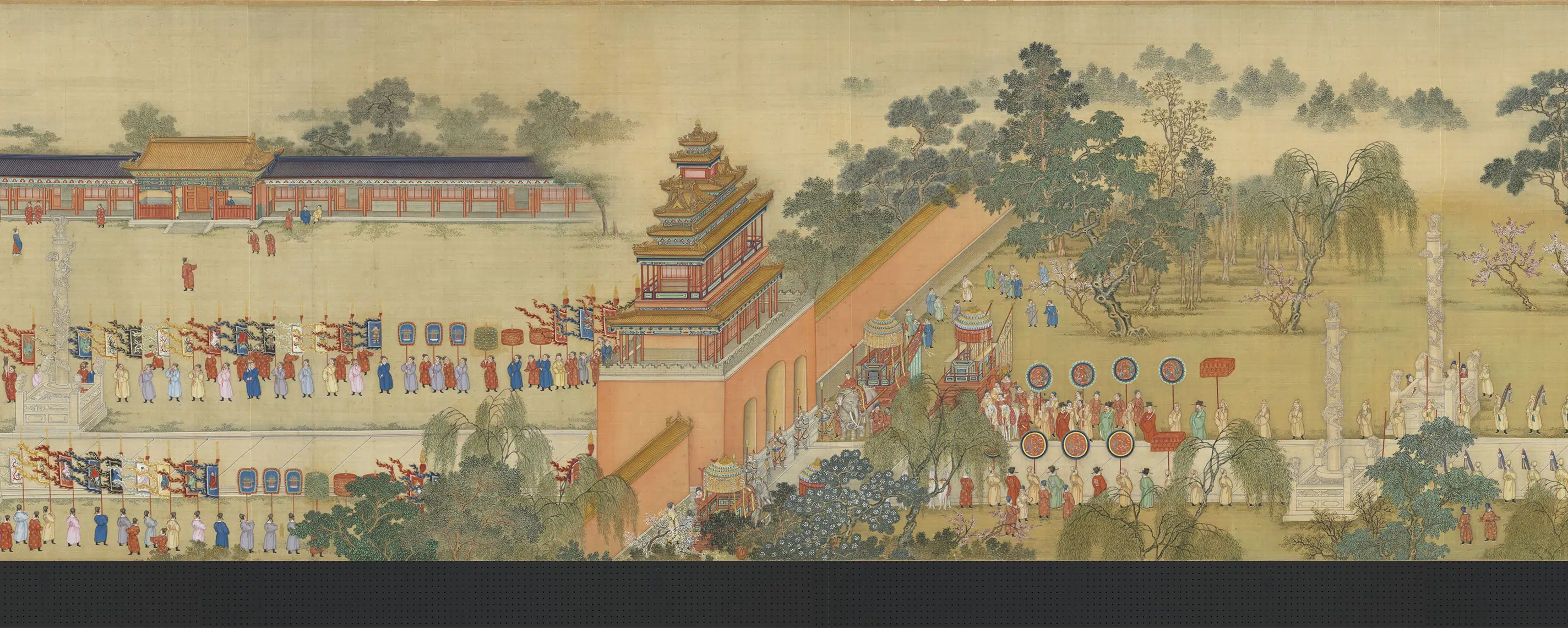 清代【周鲲】《院本汉宫春晓图》 第13张