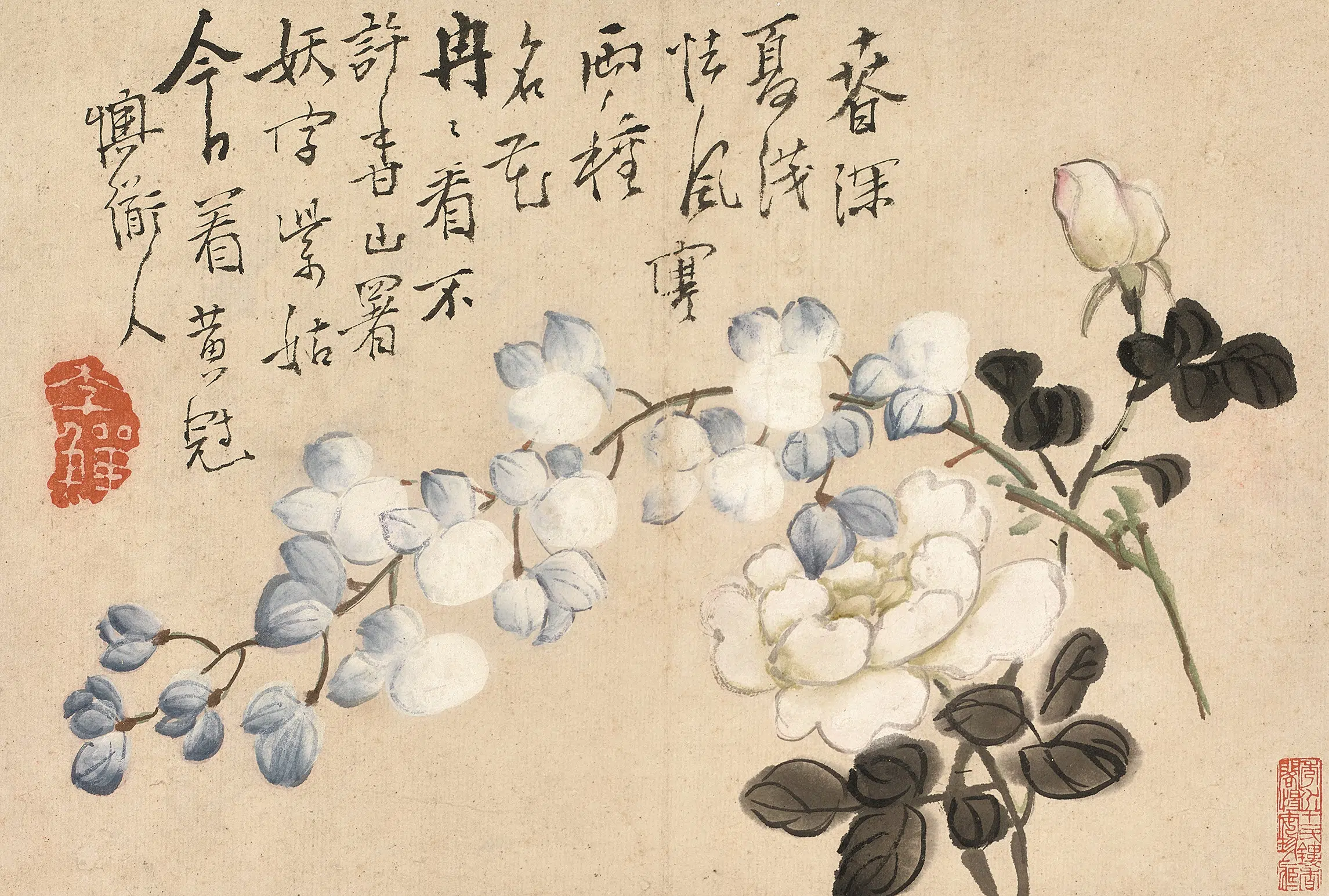 清代【李鱓】《花鸟草虫图册》 第10张