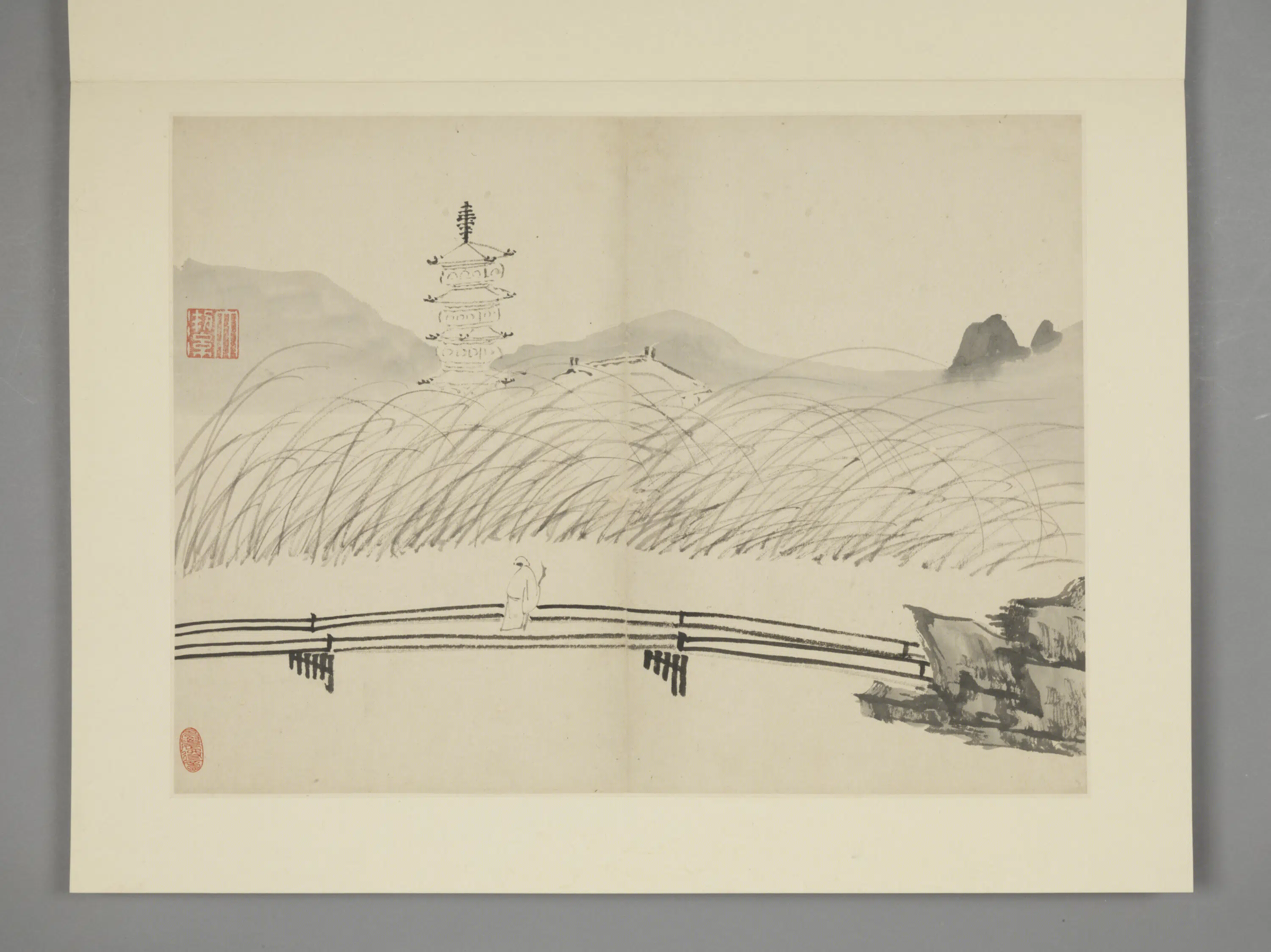 清代【沈颢】《山水册》 第3张