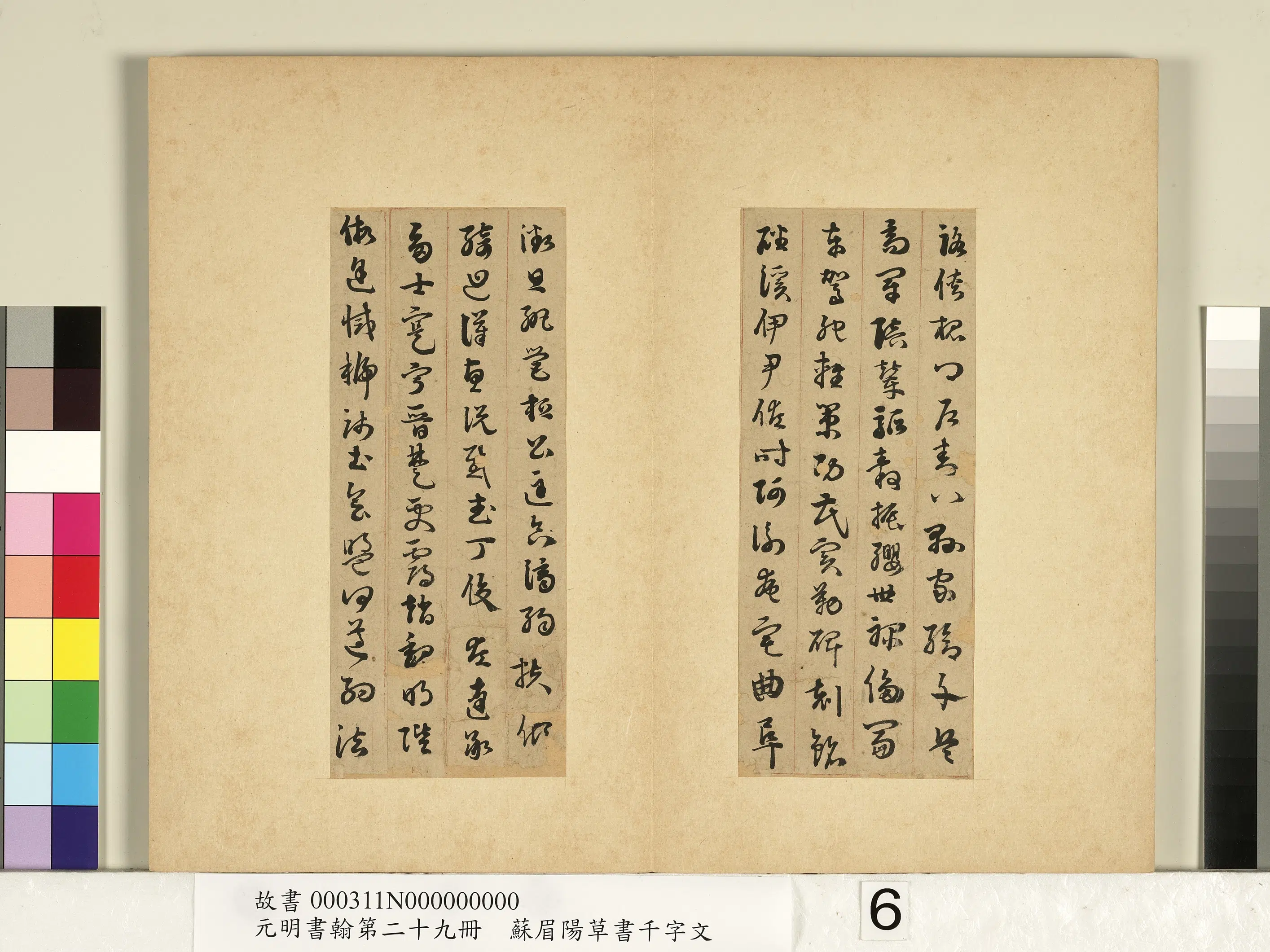 明朝【苏眉阳】《元明书翰第二十九册-草书千字文》 第8张