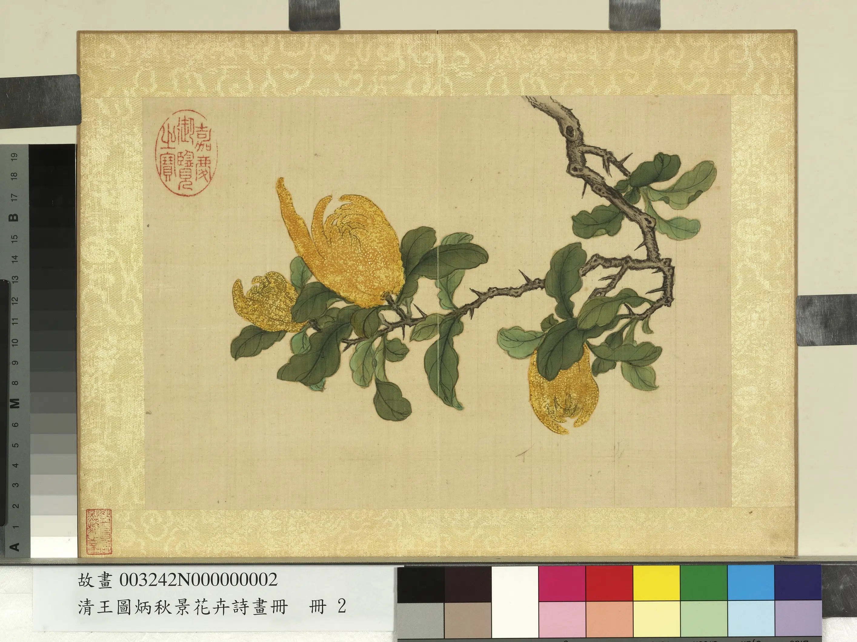 清代【王图炳】《秋景花卉诗画册》 第11张 清代【王图炳】《秋景花卉诗画册》 第11张