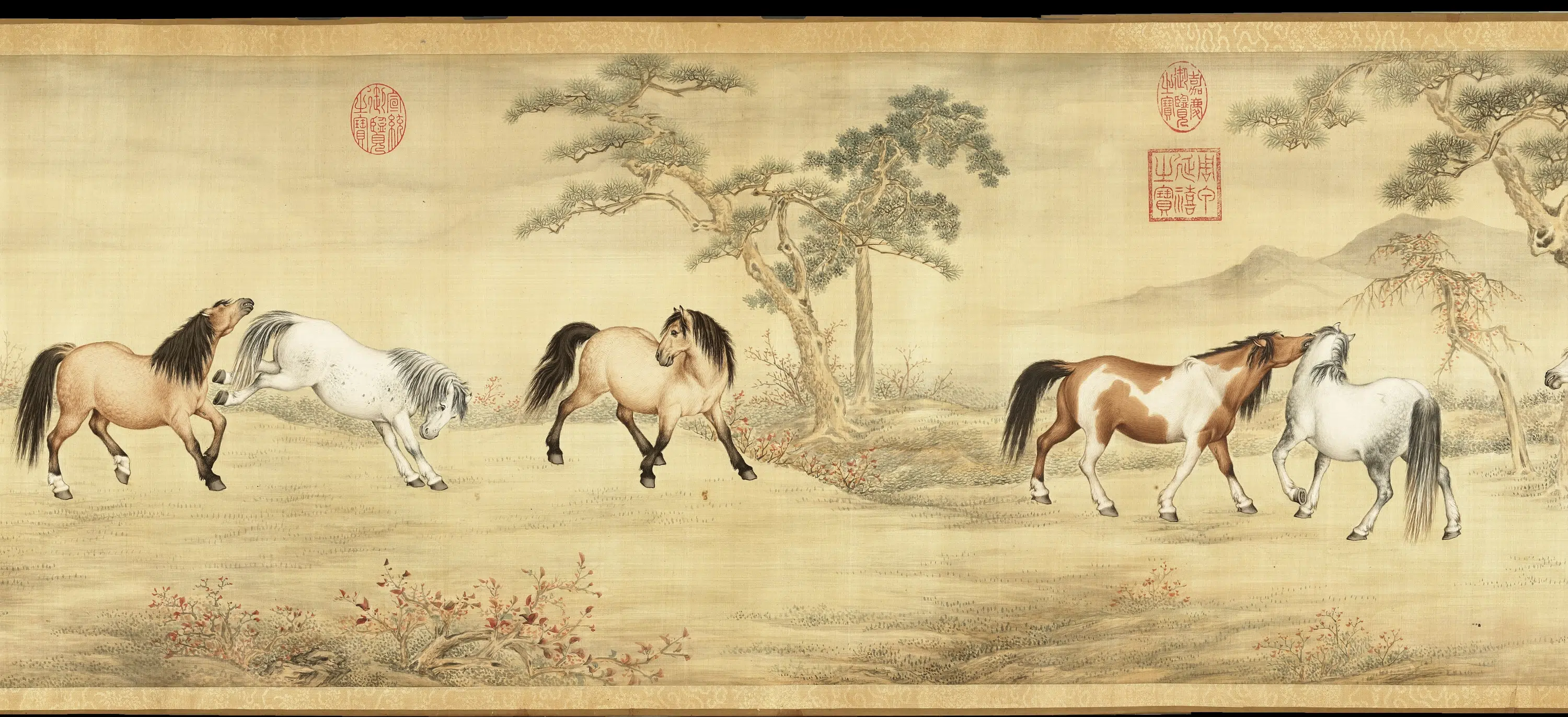 清代《清人天闲驯良平安八骏卷-1》 第2张 清代《清人天闲驯良平安八骏卷-1》 第2张