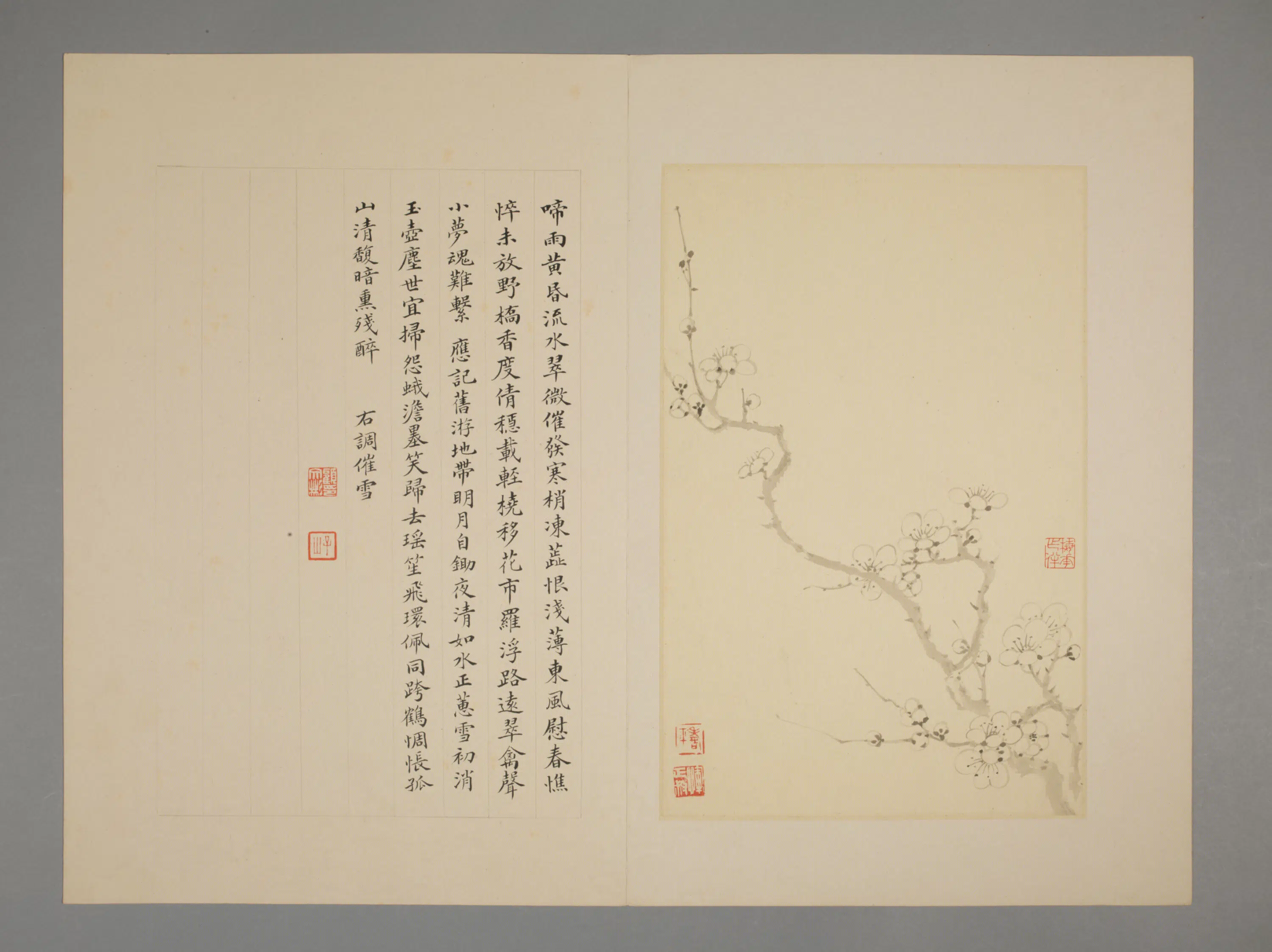 清代【恽寿平】《花卉册（7开）》 第3张