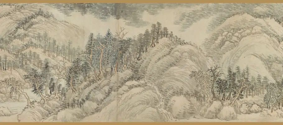清代【王翚】《仿黄公望富春山居图卷》 第5张 清代【王翚】《仿黄公望富春山居图卷》 第5张