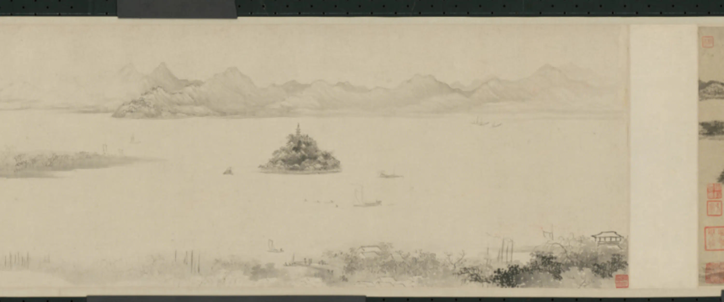 清代【禹之鼎】《等三家画金山焦山卷》 第9张 清代【禹之鼎】《等三家画金山焦山卷》 第9张