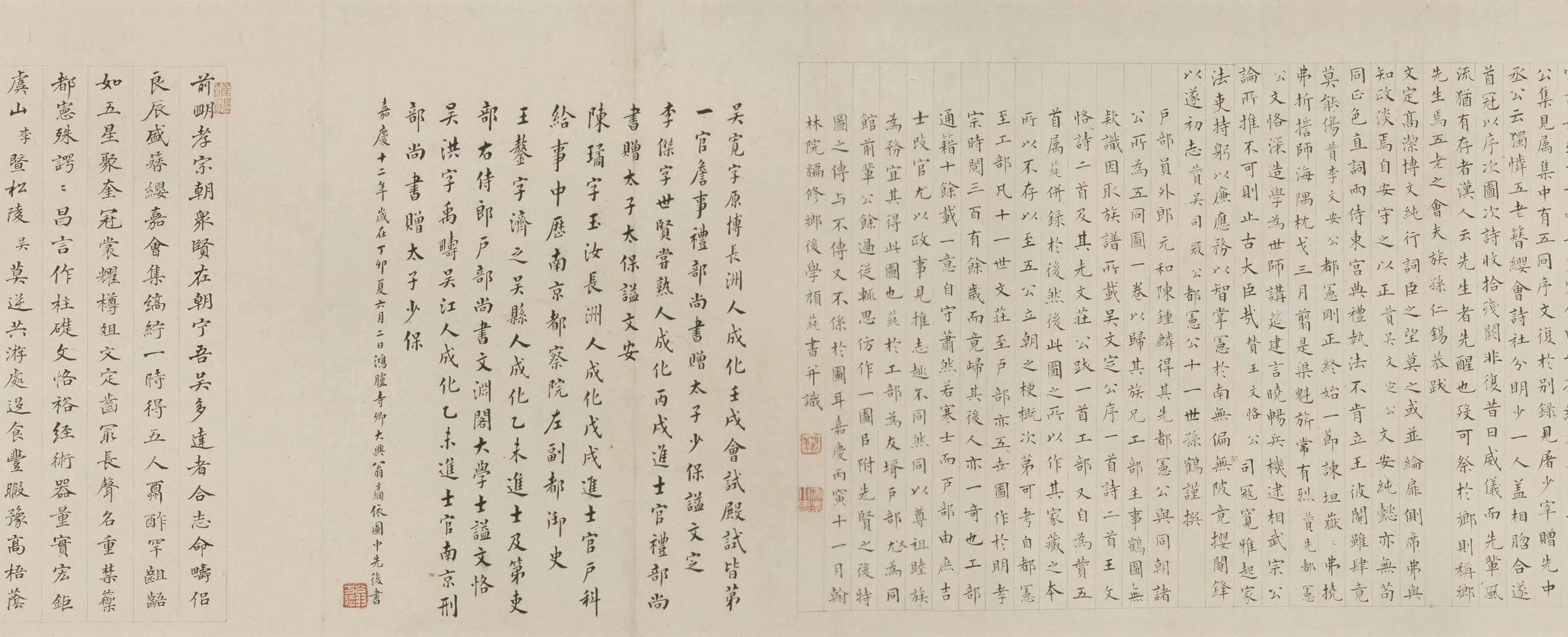 明朝【丁姓画师】《五同会图卷》 第5张