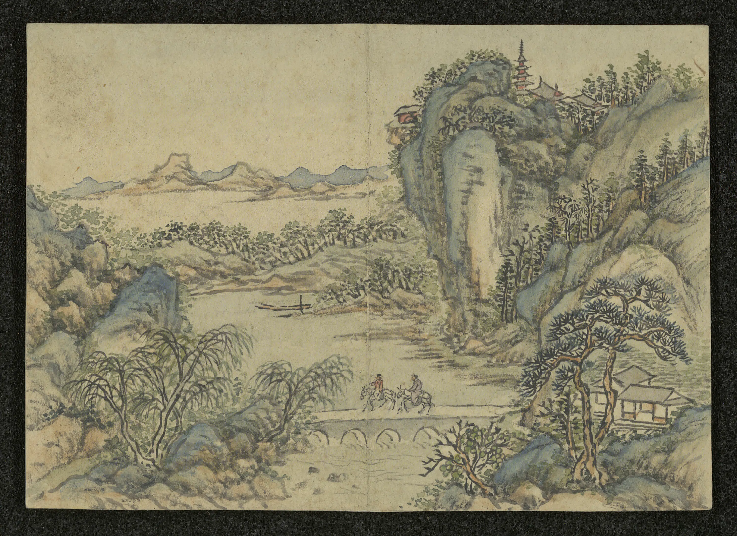清代【方琮】《山水册（11开）》 第5张