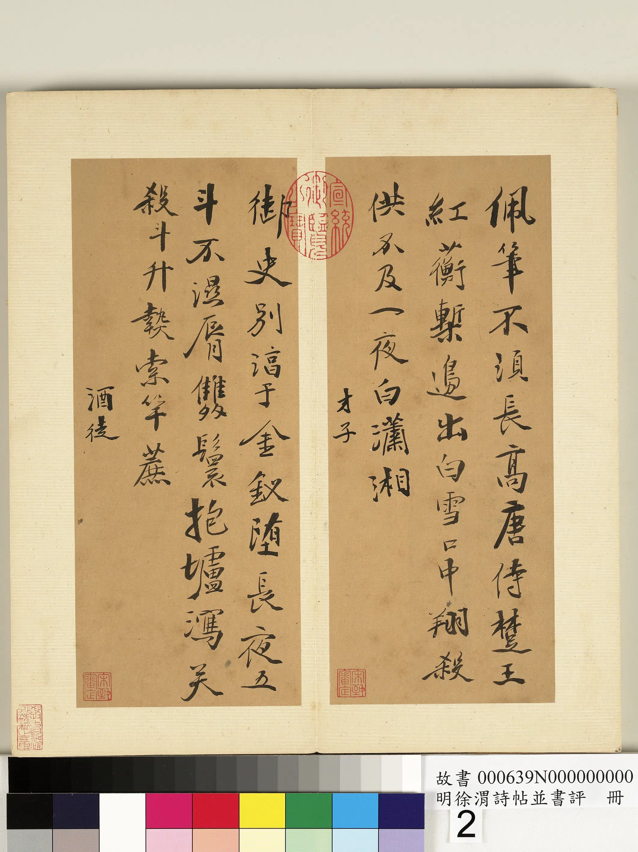 明朝【徐渭】《诗帖并书评册》 第2张 明朝【徐渭】《诗帖并书评册》 第2张