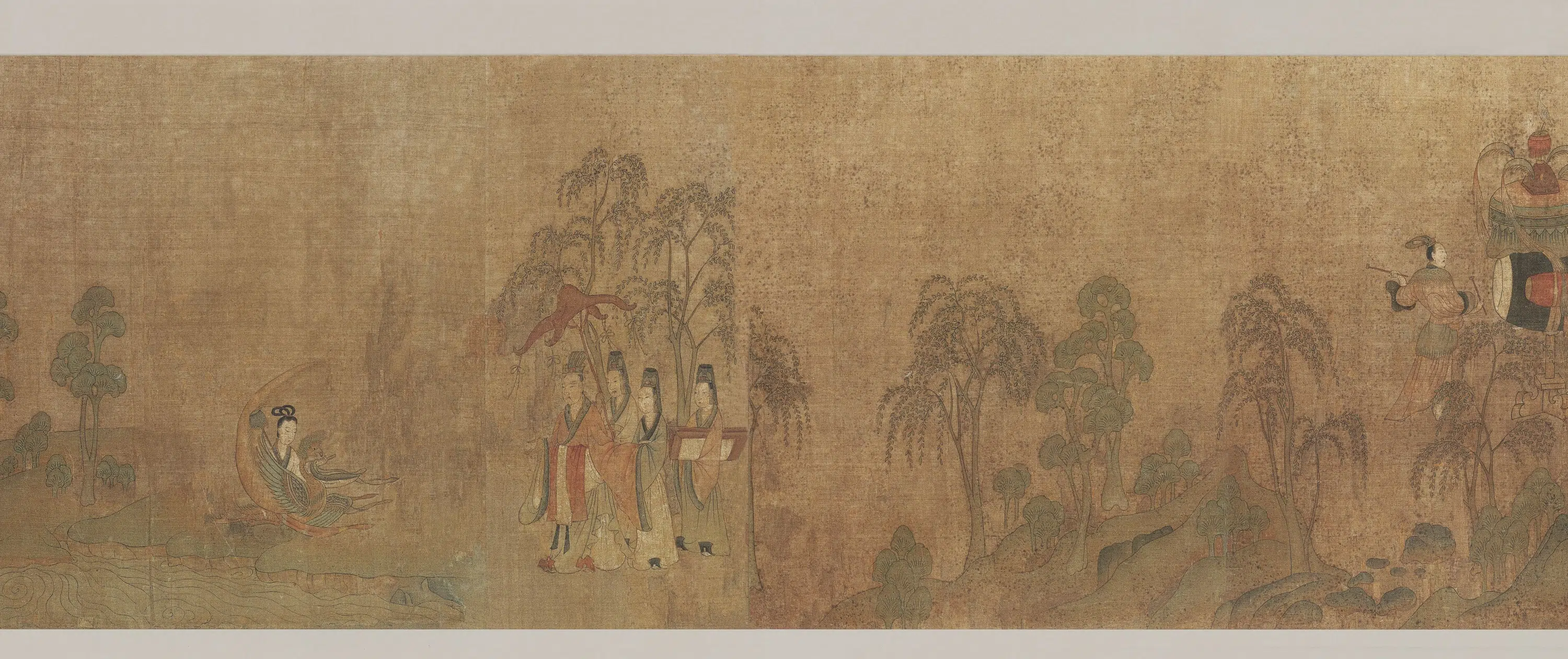 东晋【顾恺之】《摹洛神赋图全卷（第一卷）》 第2张