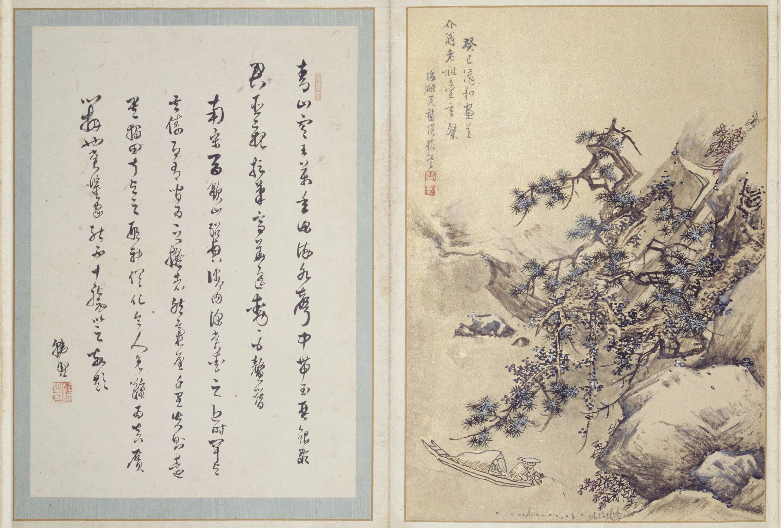 明朝【蓝瑛】《澄观图册（12开）》 第1张
