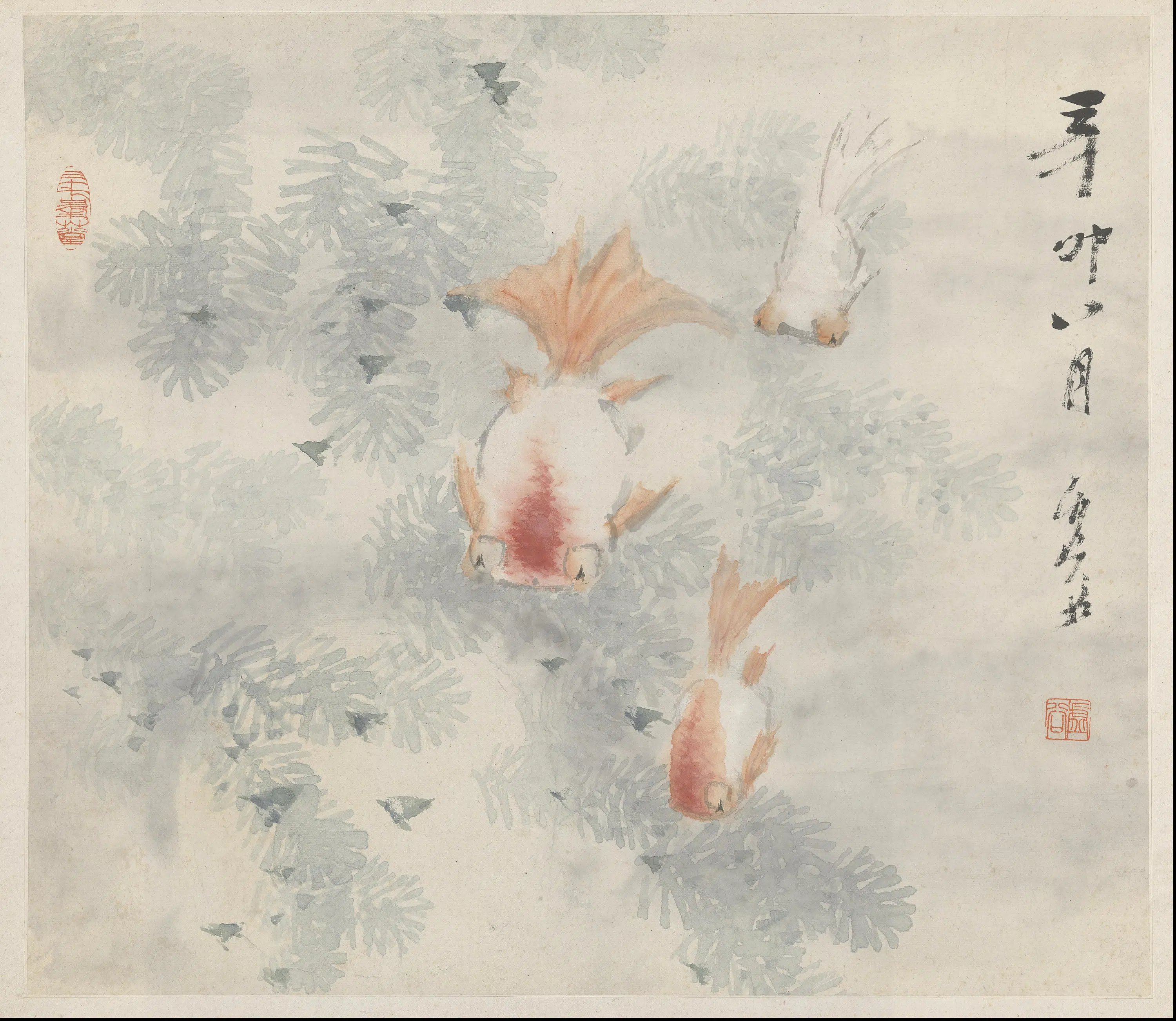清代【虚谷】《杂画册(12开)》 第2张 清代【虚谷】《杂画册(12开)》 第2张