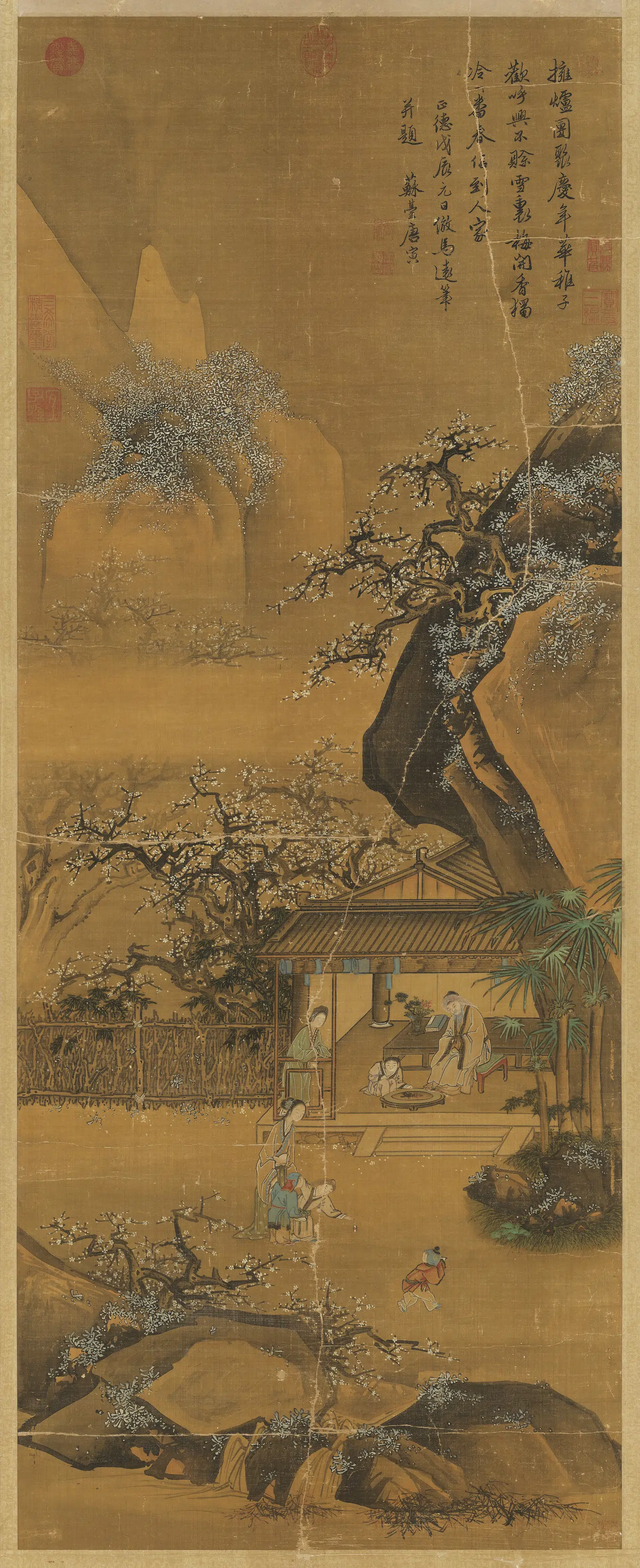 明朝【唐寅】《岁朝图轴》