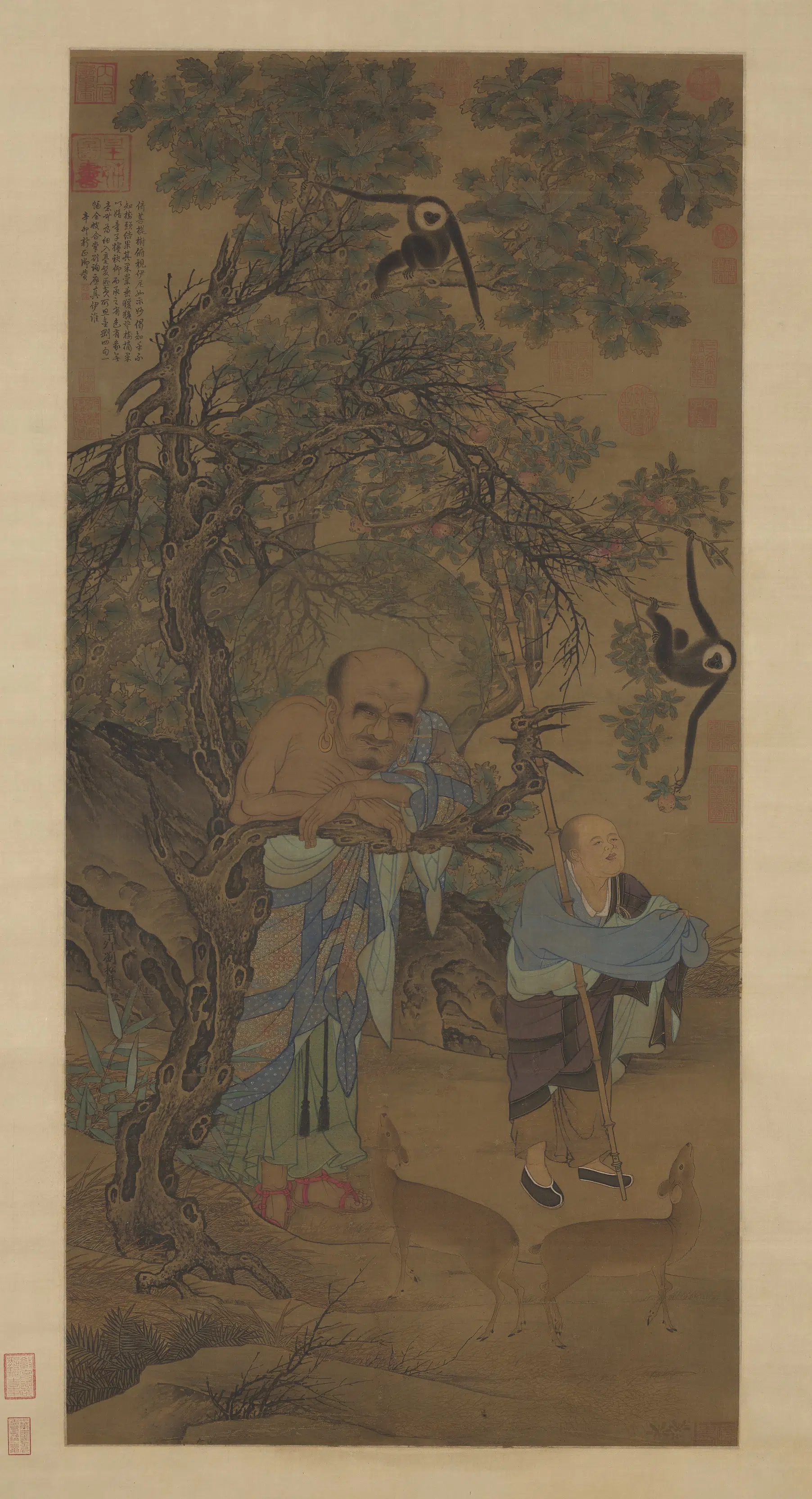 南宋【刘松年】《罗汉图之二》 第1张 南宋【刘松年】《罗汉图之二》 第1张