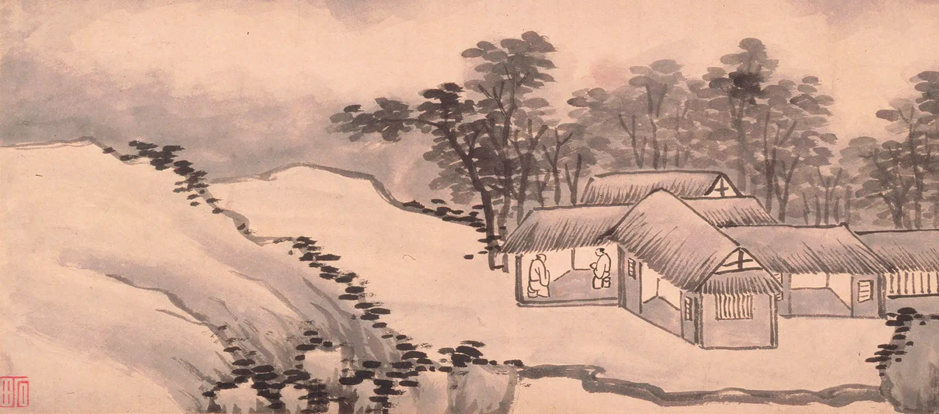 明朝【沈周】《西山云霭图卷》