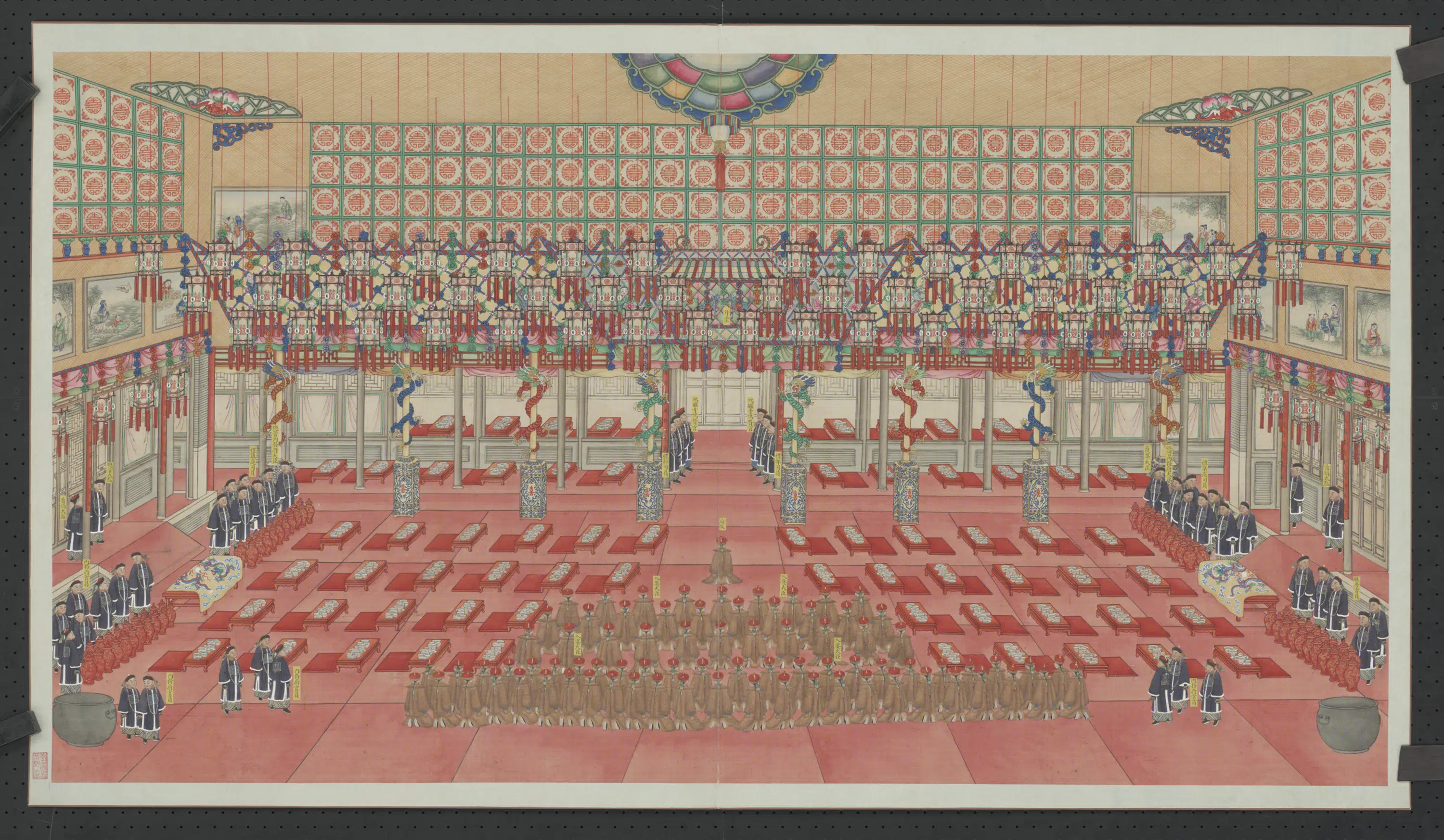 清代【庆宽】《画载湉大婚典礼全图册-2》