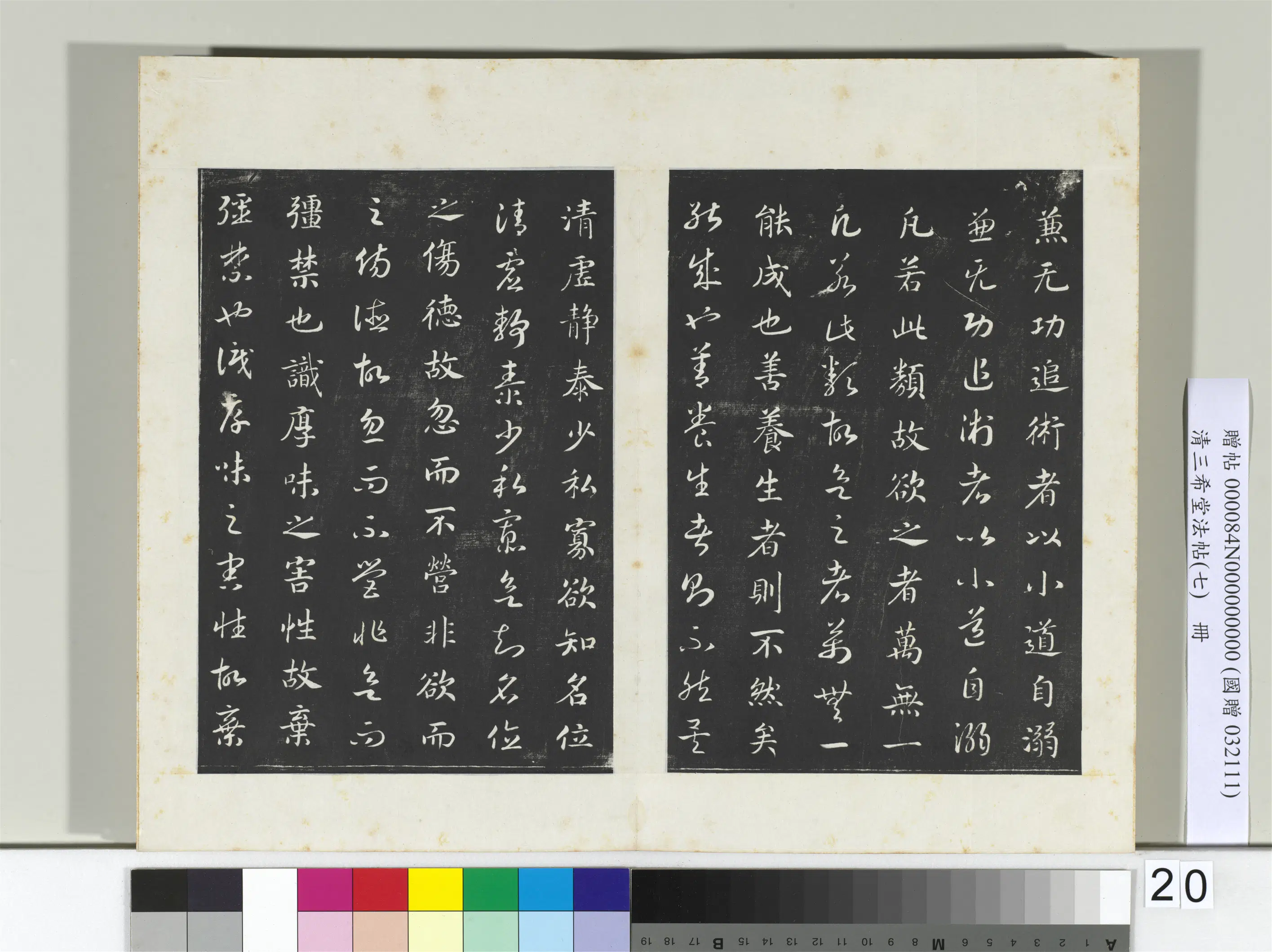 南宋【赵构-宋高宗】《三希堂法帖（七）册-宋高宗真草书嵇康养生论-2》 第10张