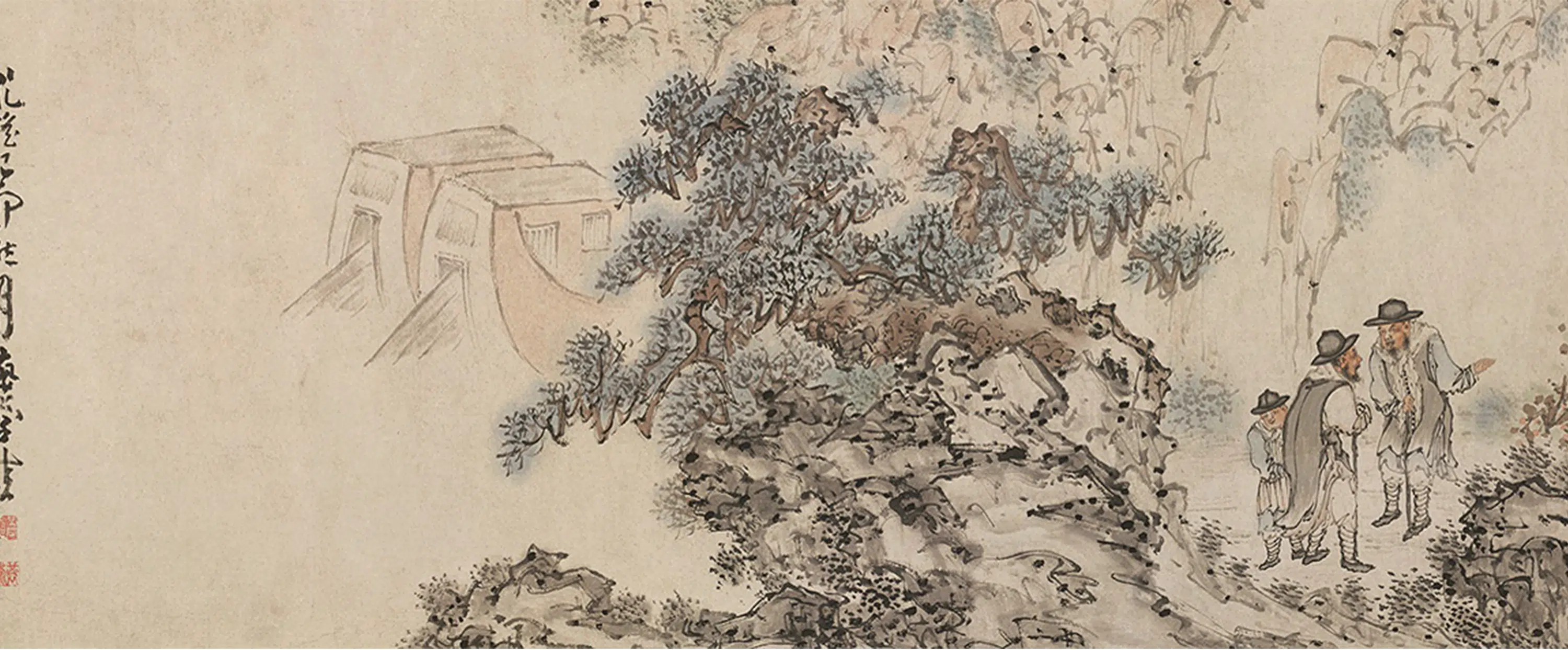 清代【黄慎】《苏武归朝图卷》 第2张