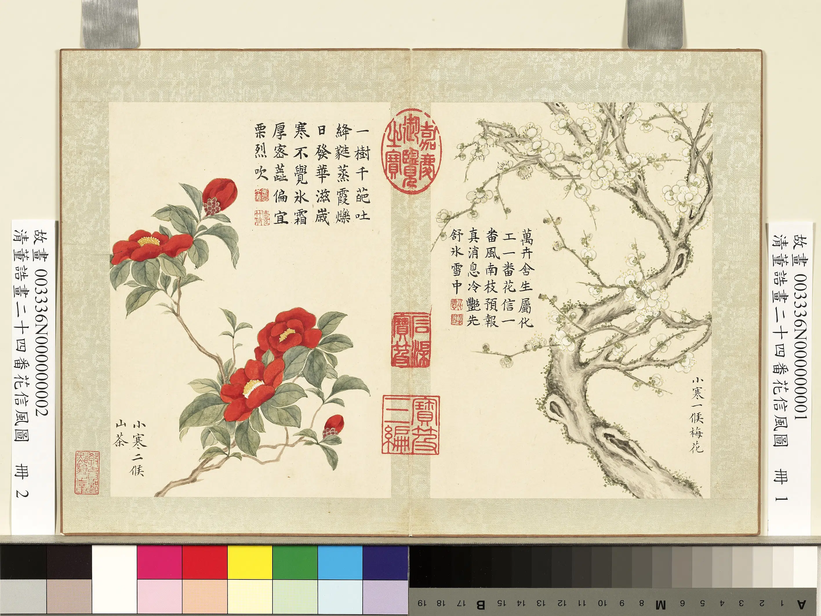 清代【董诰】《二十四番花信风图-12开》 第2张