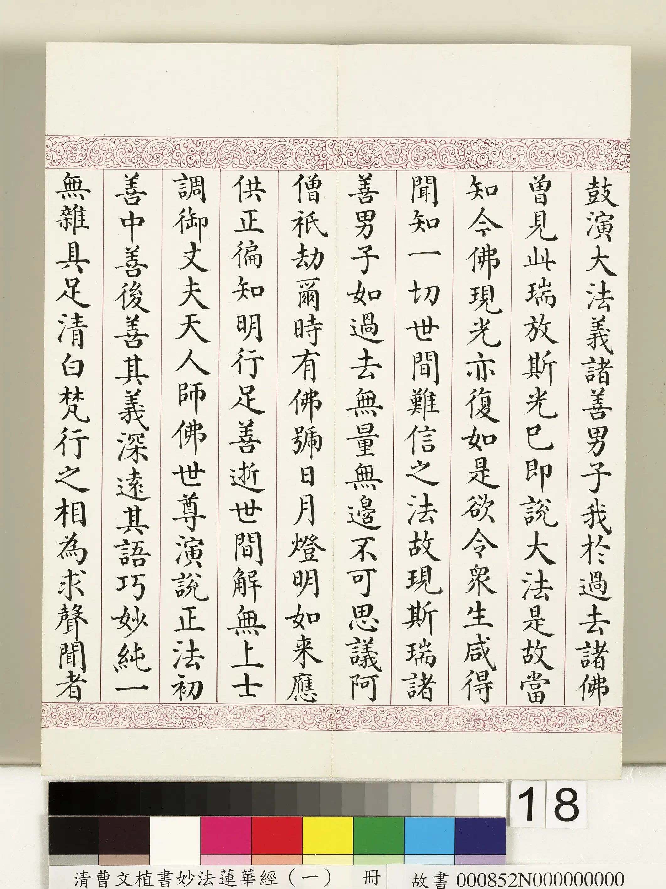 清代【曹文埴】《妙法莲华经(一)册》 第10张 清代【曹文埴】《妙法莲华经(一)册》 第10张