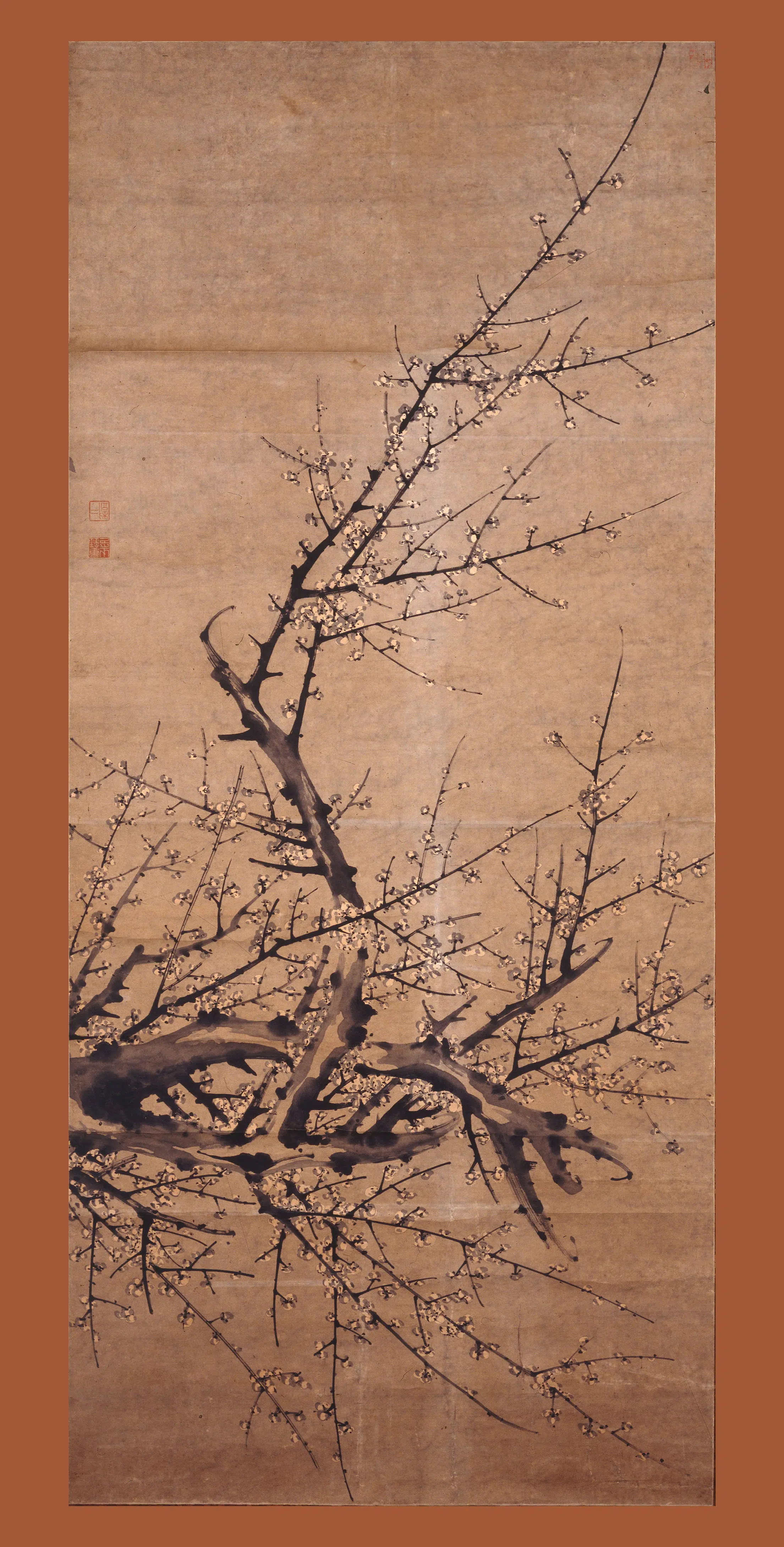清代【童钰】《墨梅图轴-1》