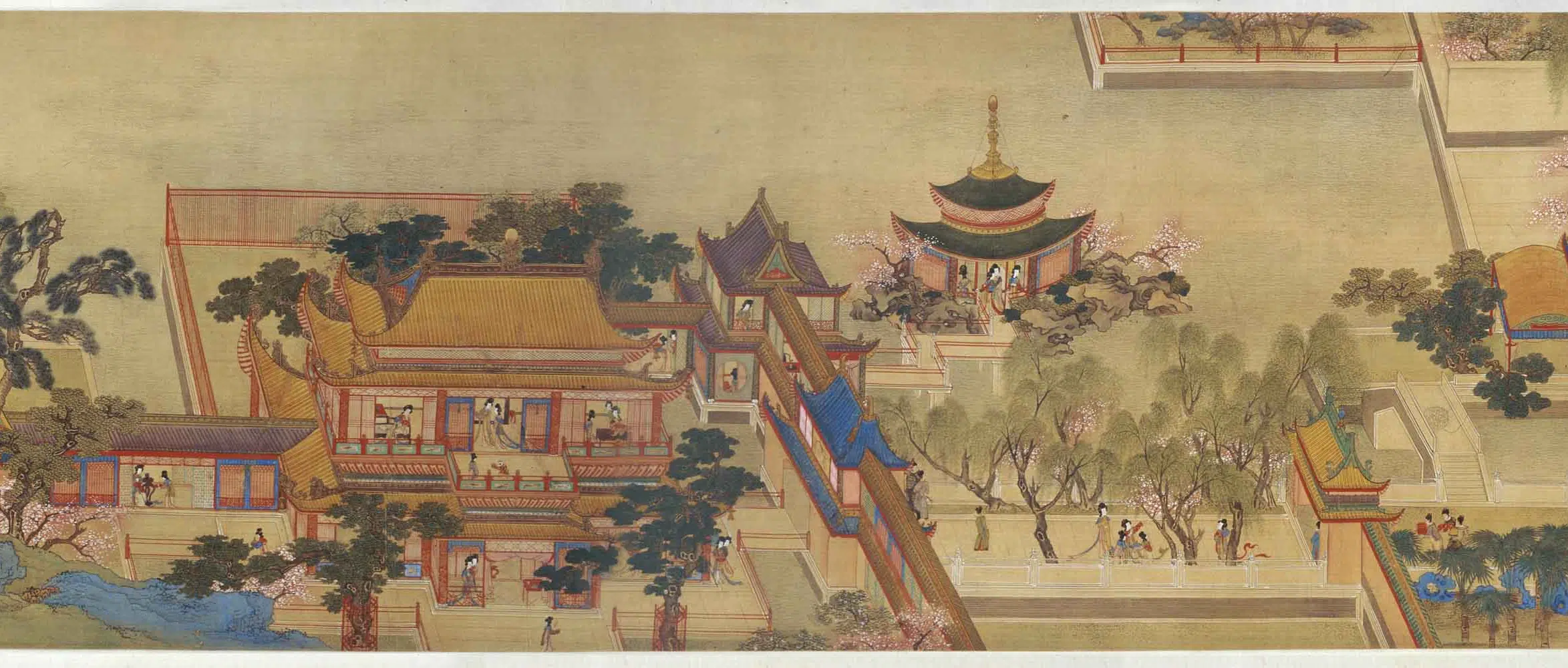 清代【吕焕成】《汉宫春晓图卷》 第10张