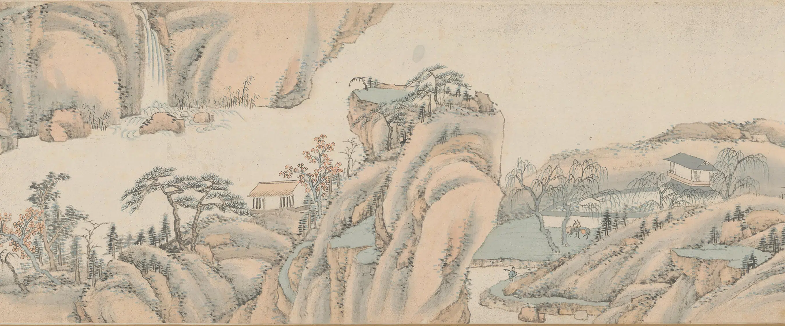 清代【萧云从】《山水图卷》 第11张