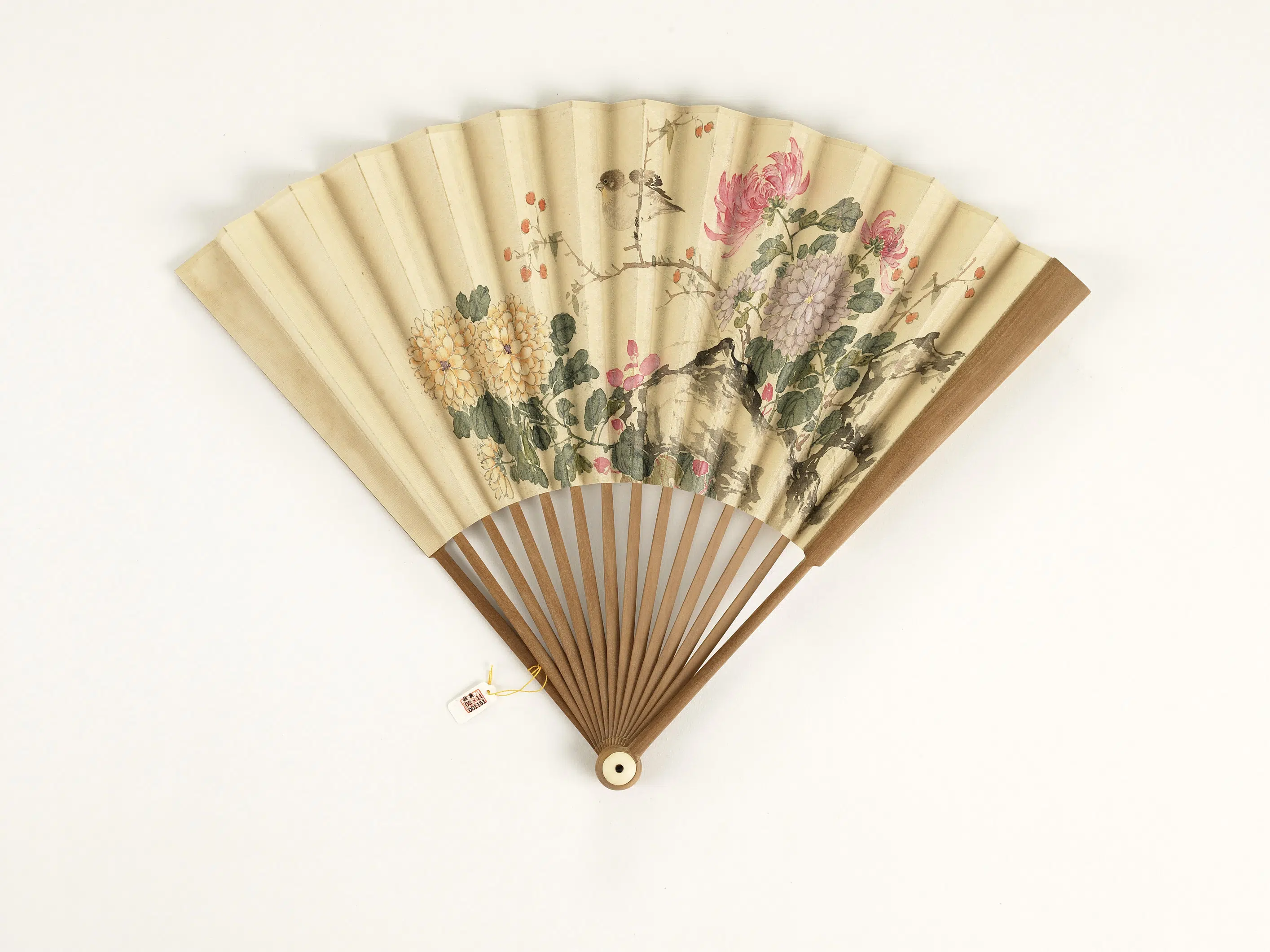 清代《清人花鸟-成扇-14》