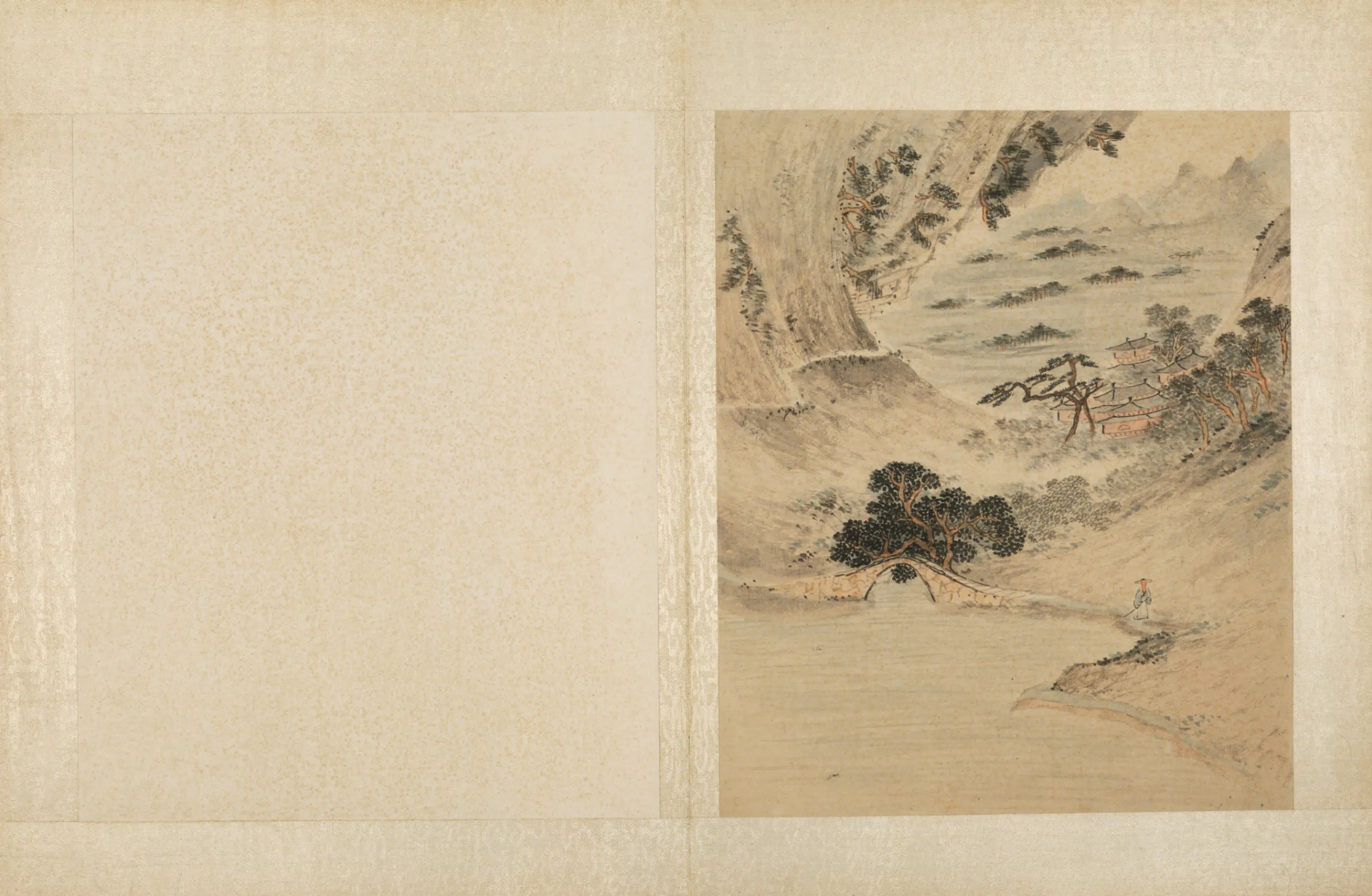 明朝【叶向荣】《山水图册》 第2张