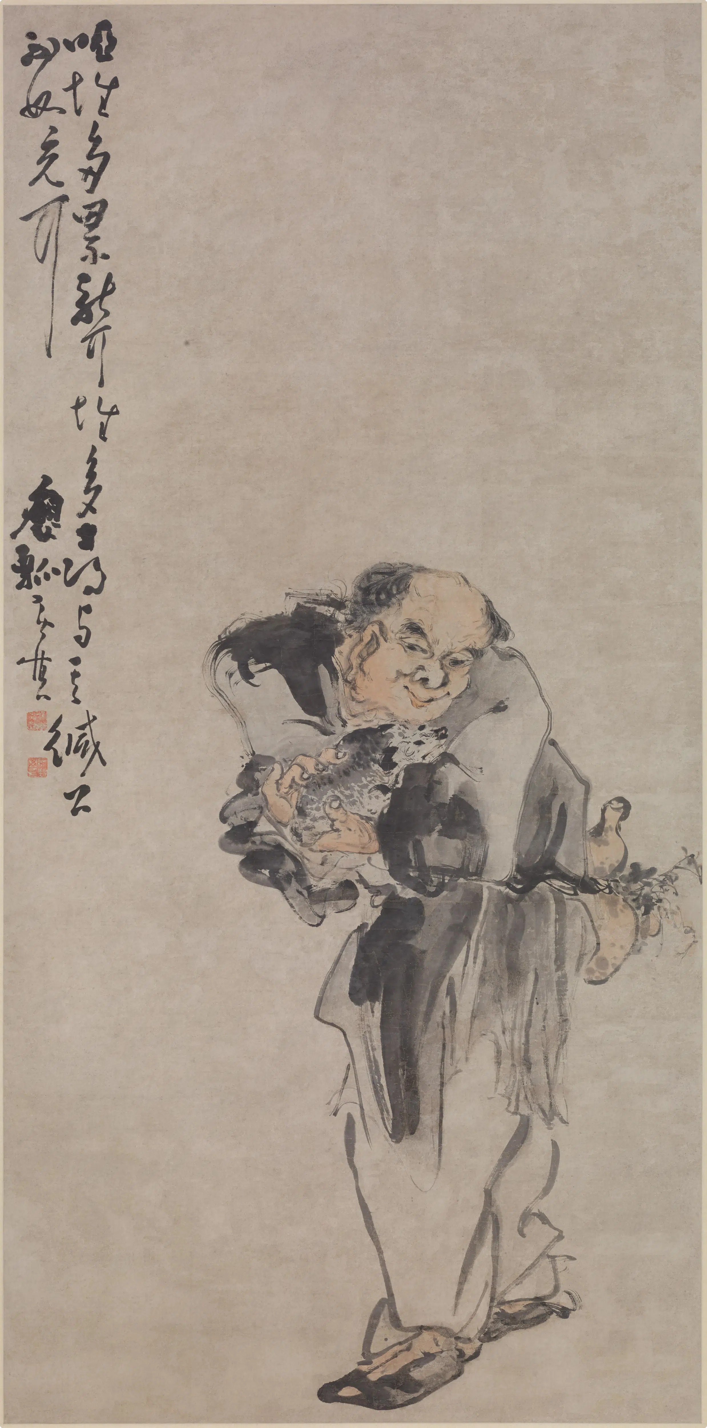 清代【黄慎】《刘海图轴》